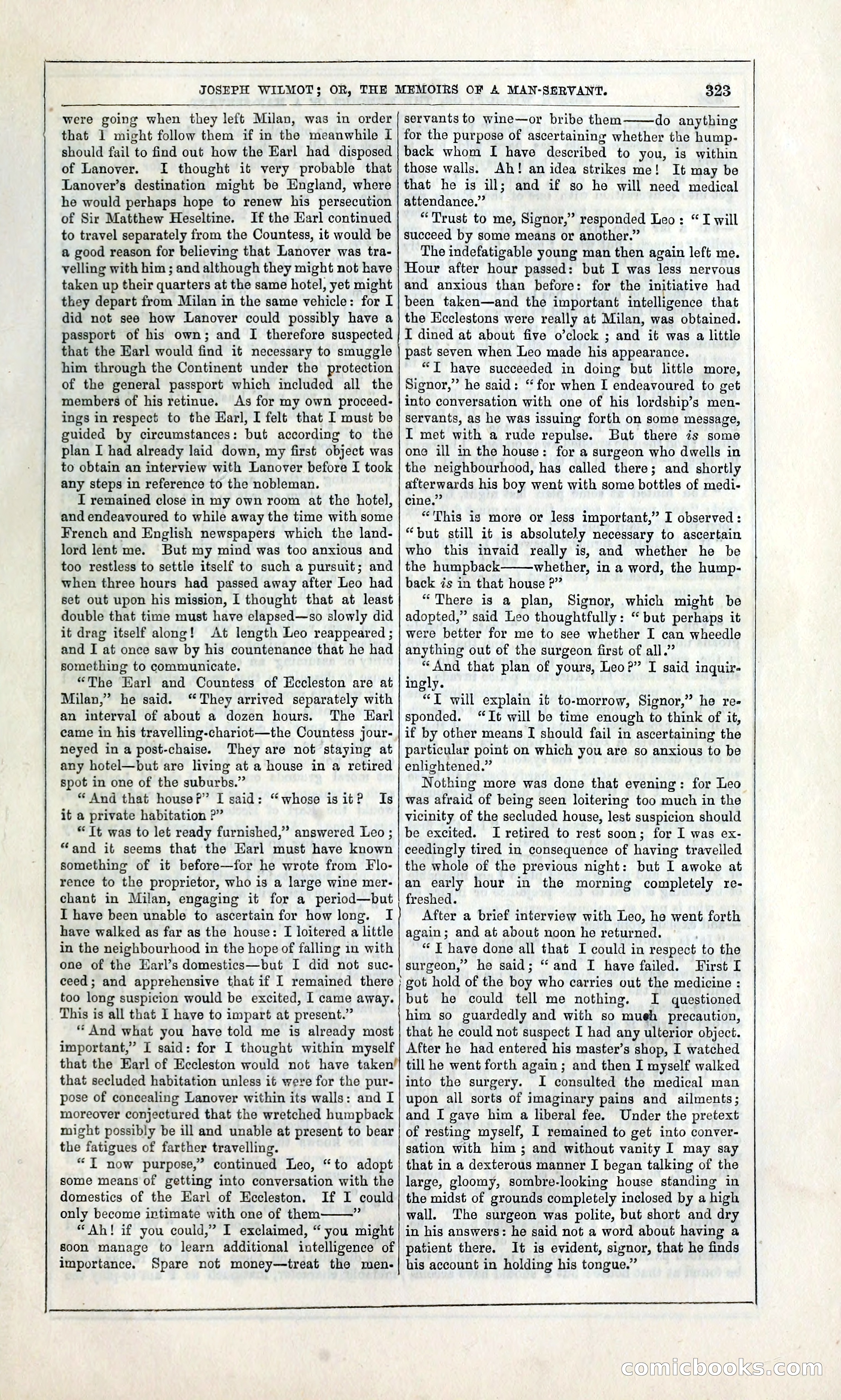 Joseph Wilmot, or, The Memoirs of a Man-Servant — page 336 of 399