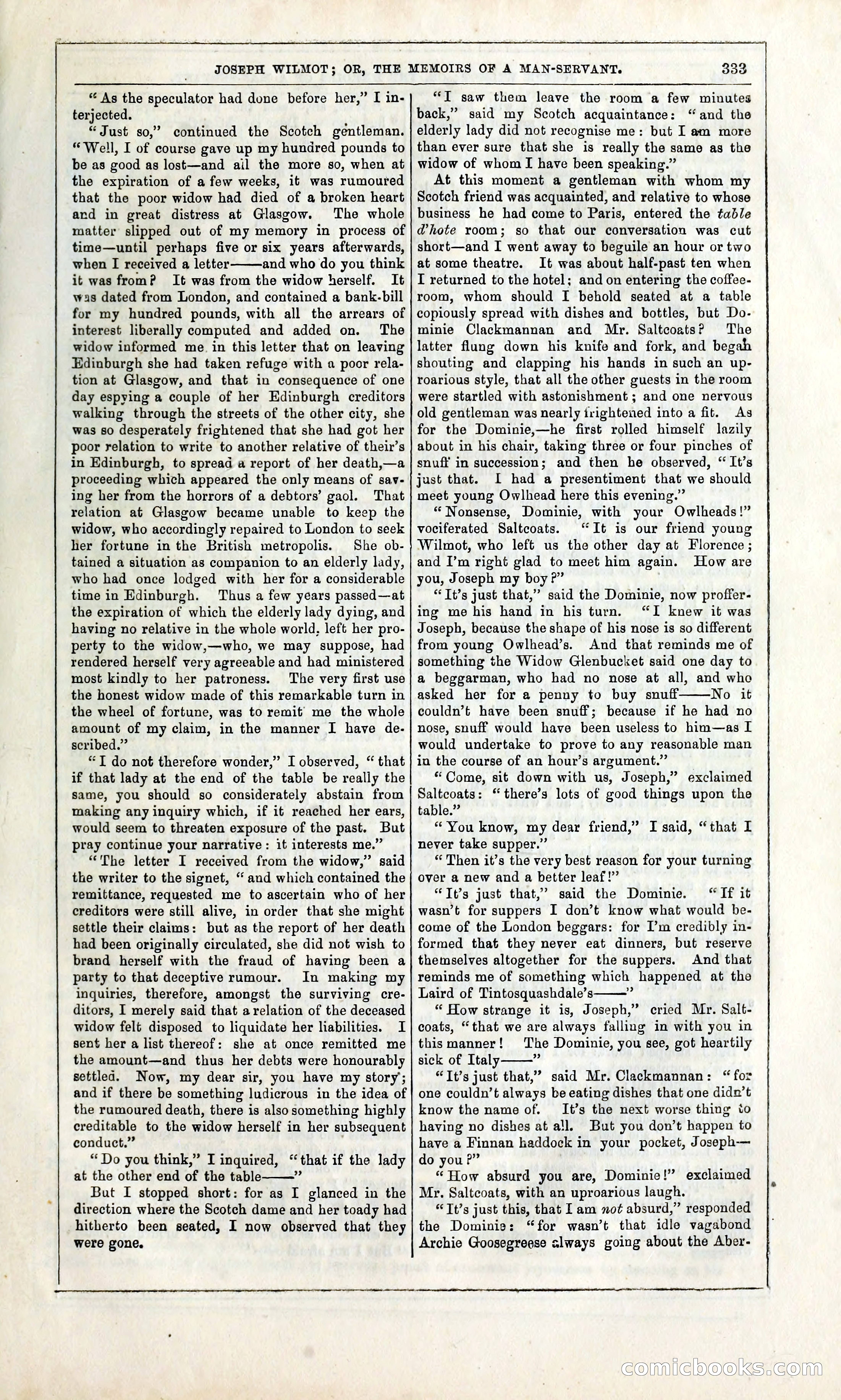Joseph Wilmot, or, The Memoirs of a Man-Servant — page 346 of 399