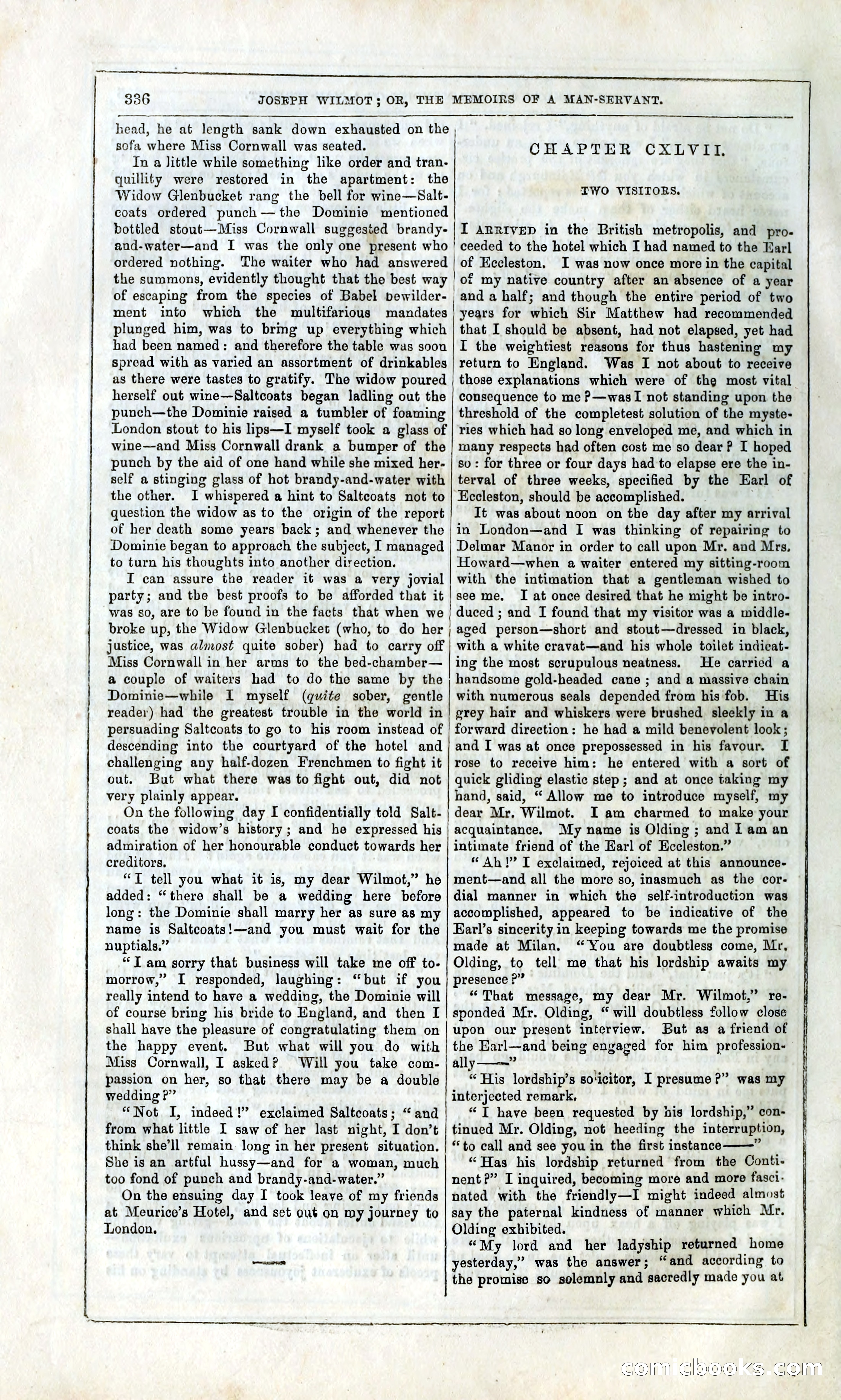 Joseph Wilmot, or, The Memoirs of a Man-Servant — page 349 of 399