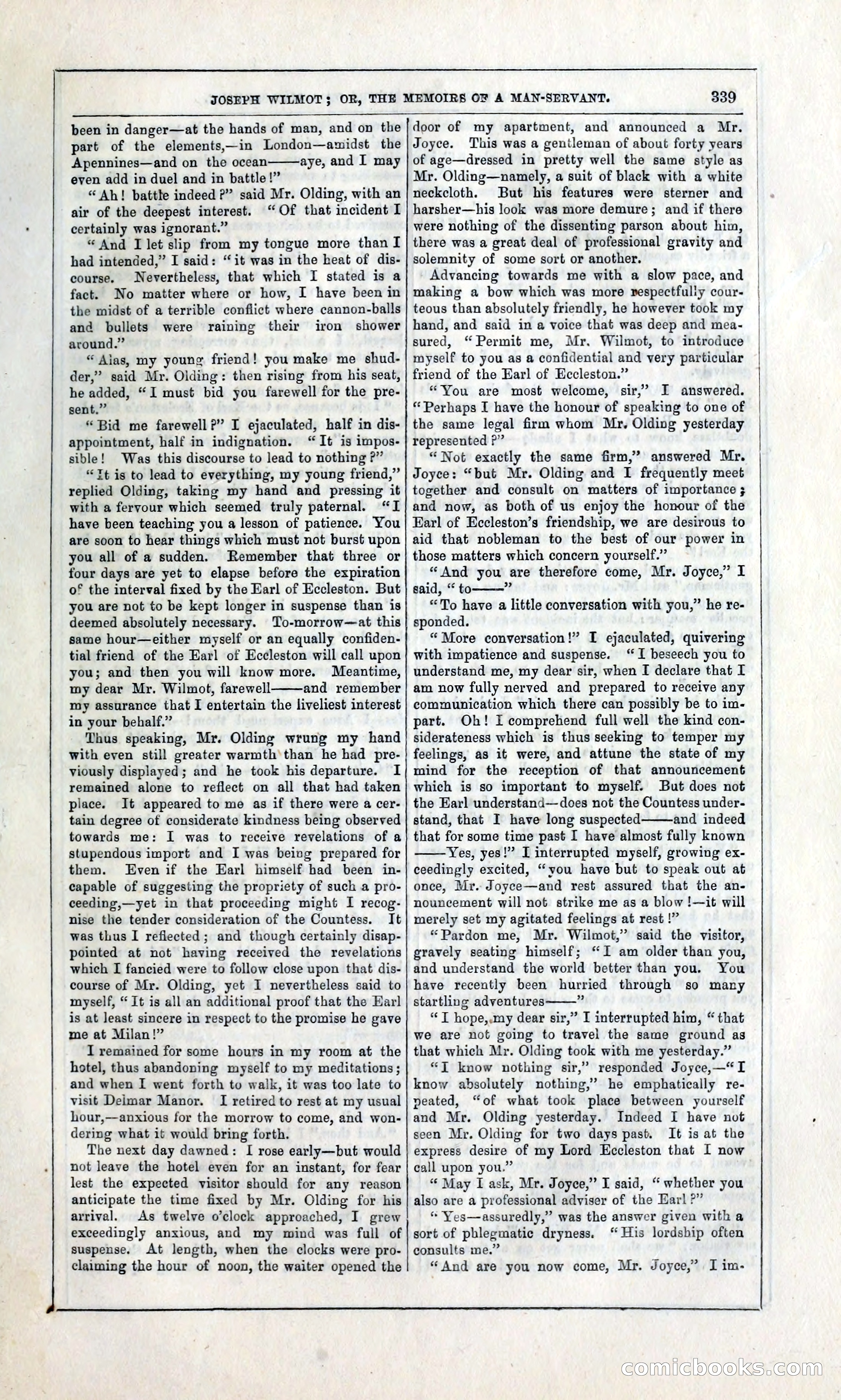 Joseph Wilmot, or, The Memoirs of a Man-Servant — page 352 of 399