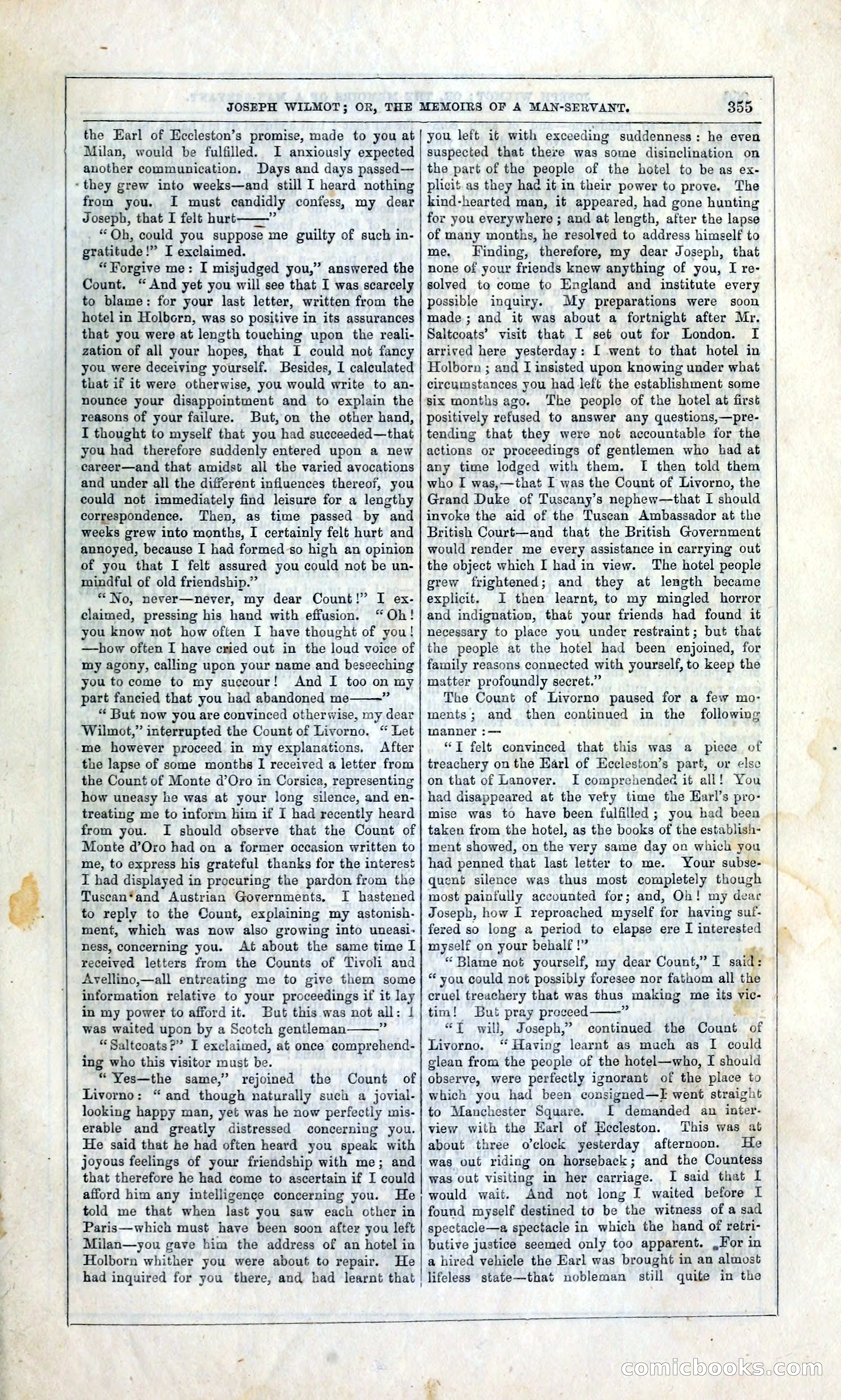 Joseph Wilmot, or, The Memoirs of a Man-Servant — page 368 of 399