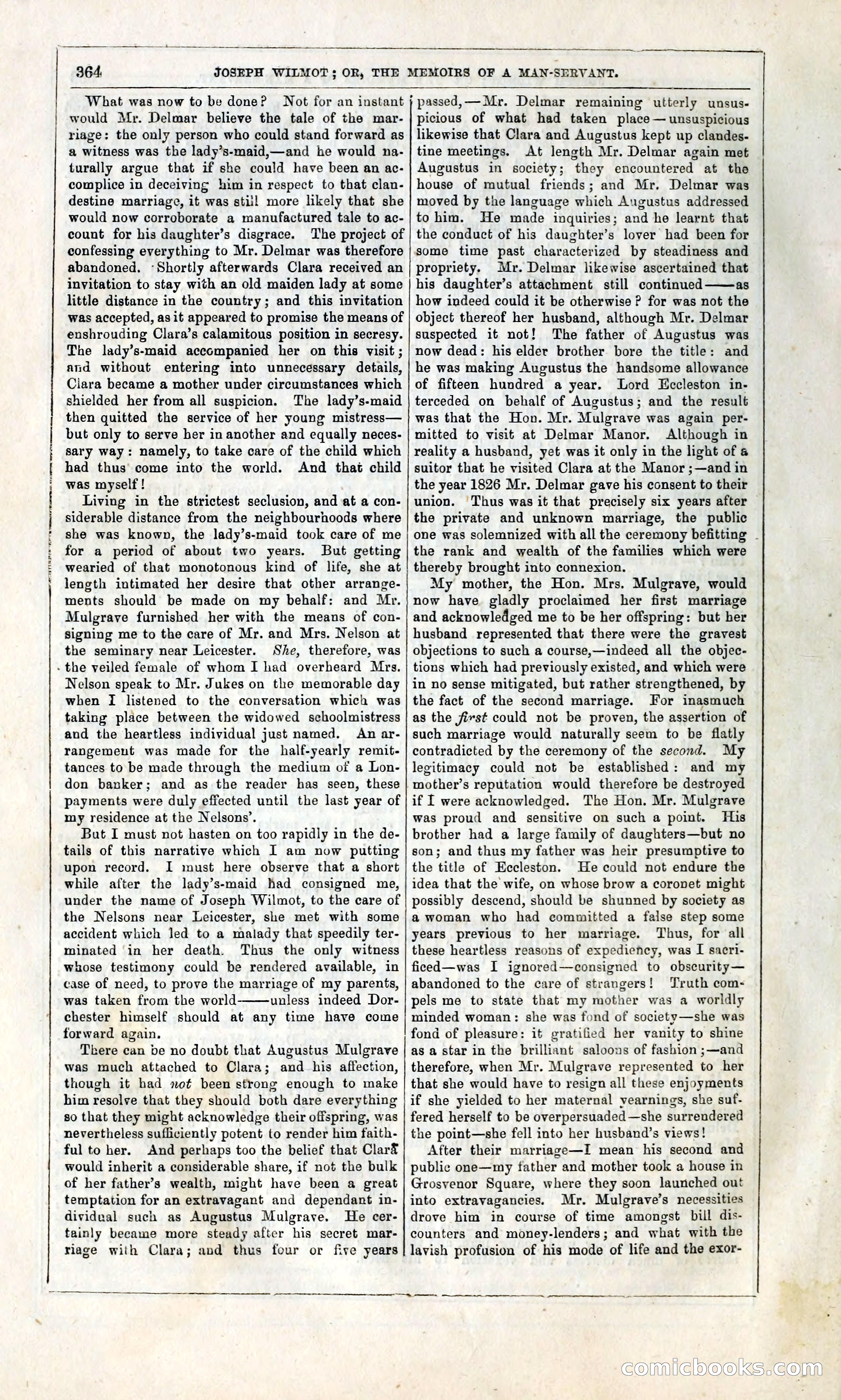 Joseph Wilmot, or, The Memoirs of a Man-Servant — page 377 of 399