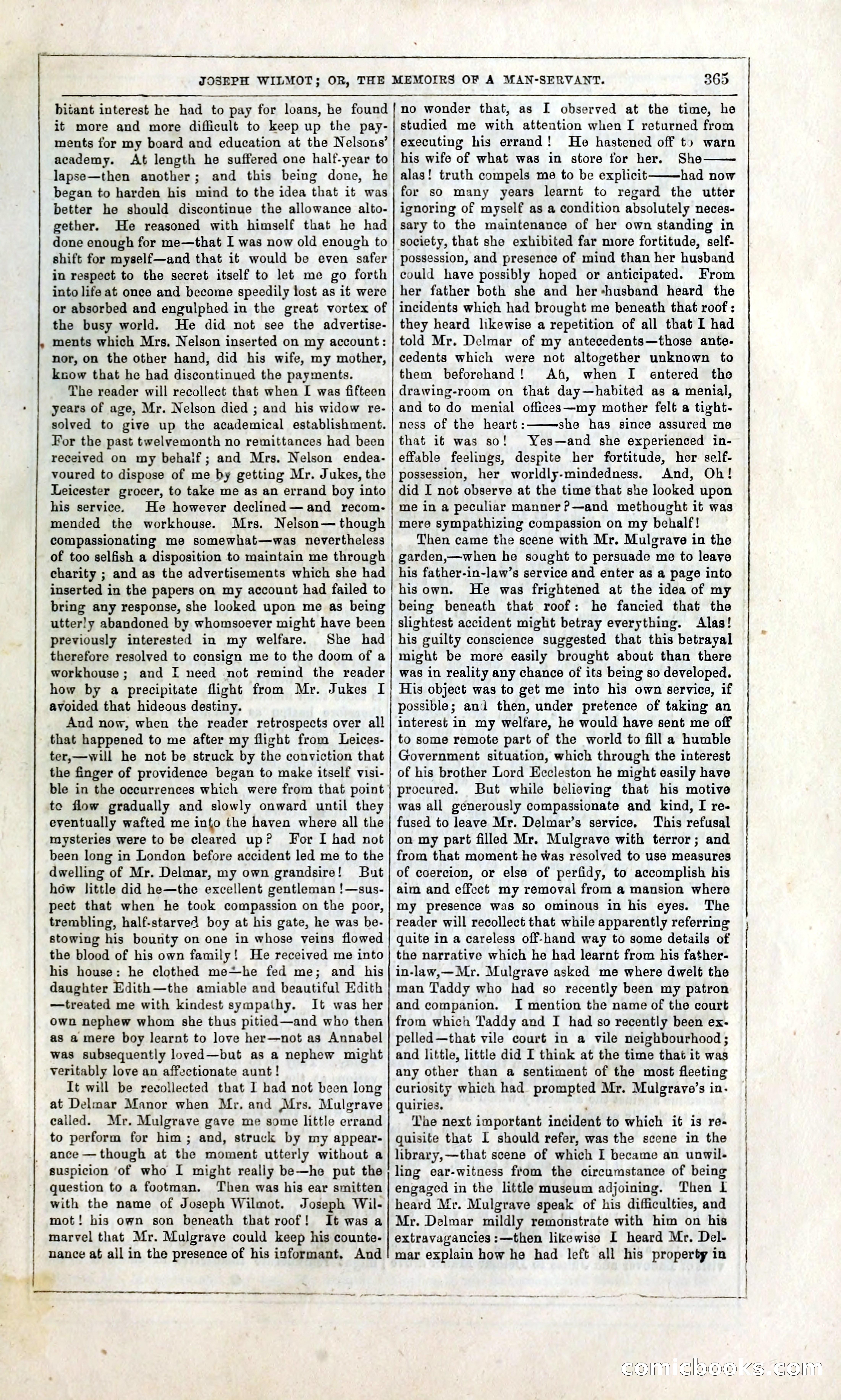 Joseph Wilmot, or, The Memoirs of a Man-Servant — page 378 of 399