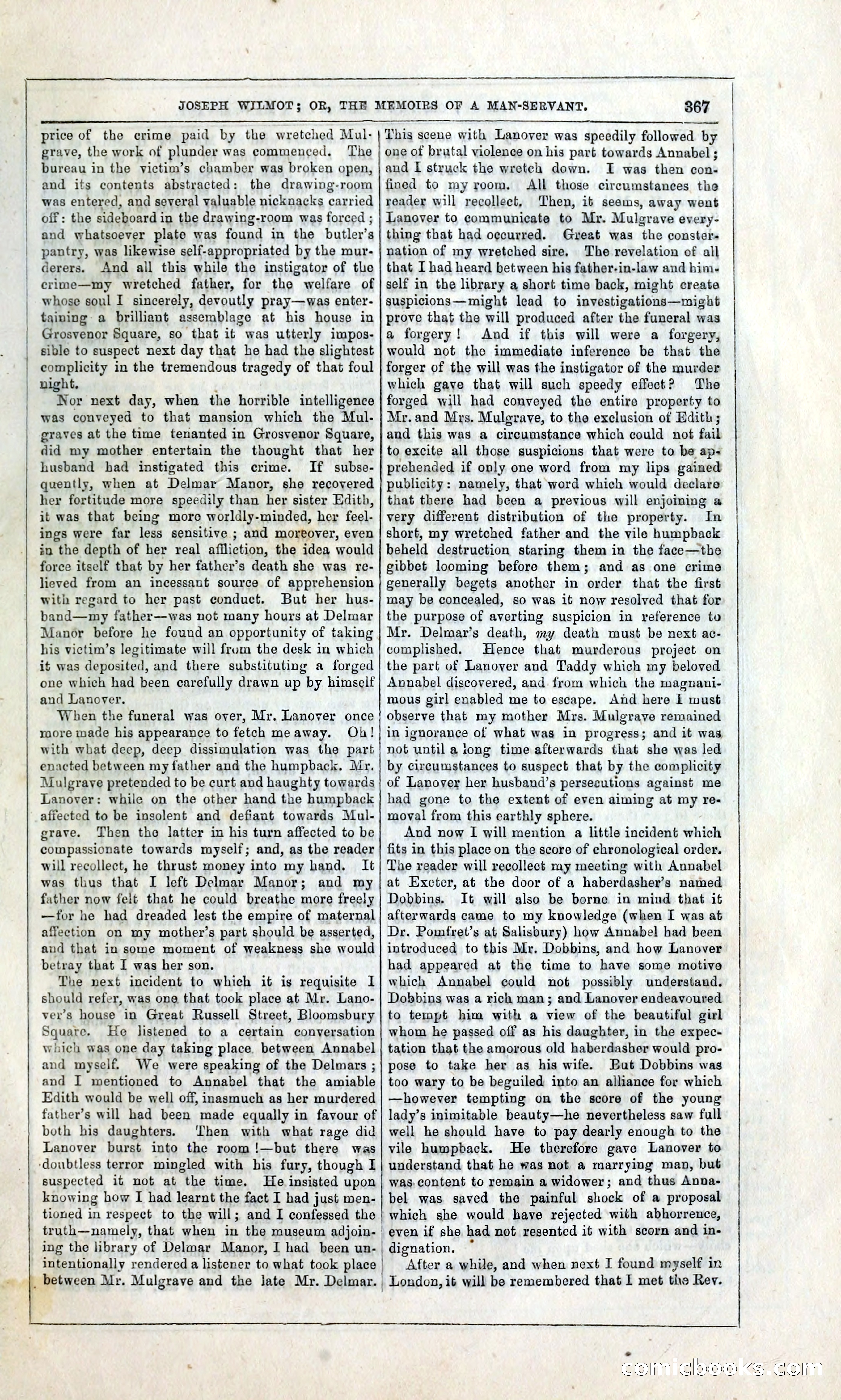 Joseph Wilmot, or, The Memoirs of a Man-Servant — page 380 of 399