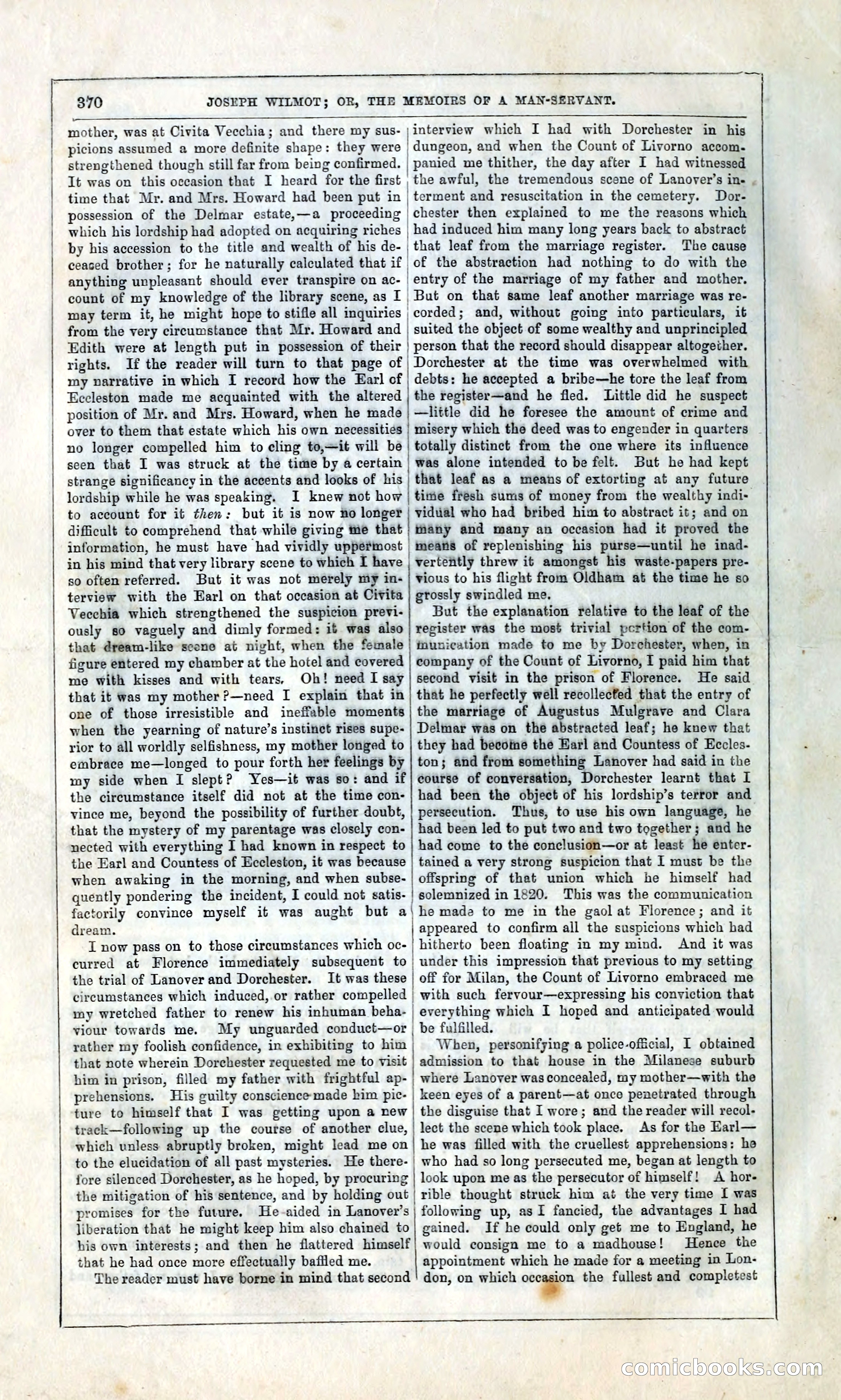 Joseph Wilmot, or, The Memoirs of a Man-Servant — page 383 of 399