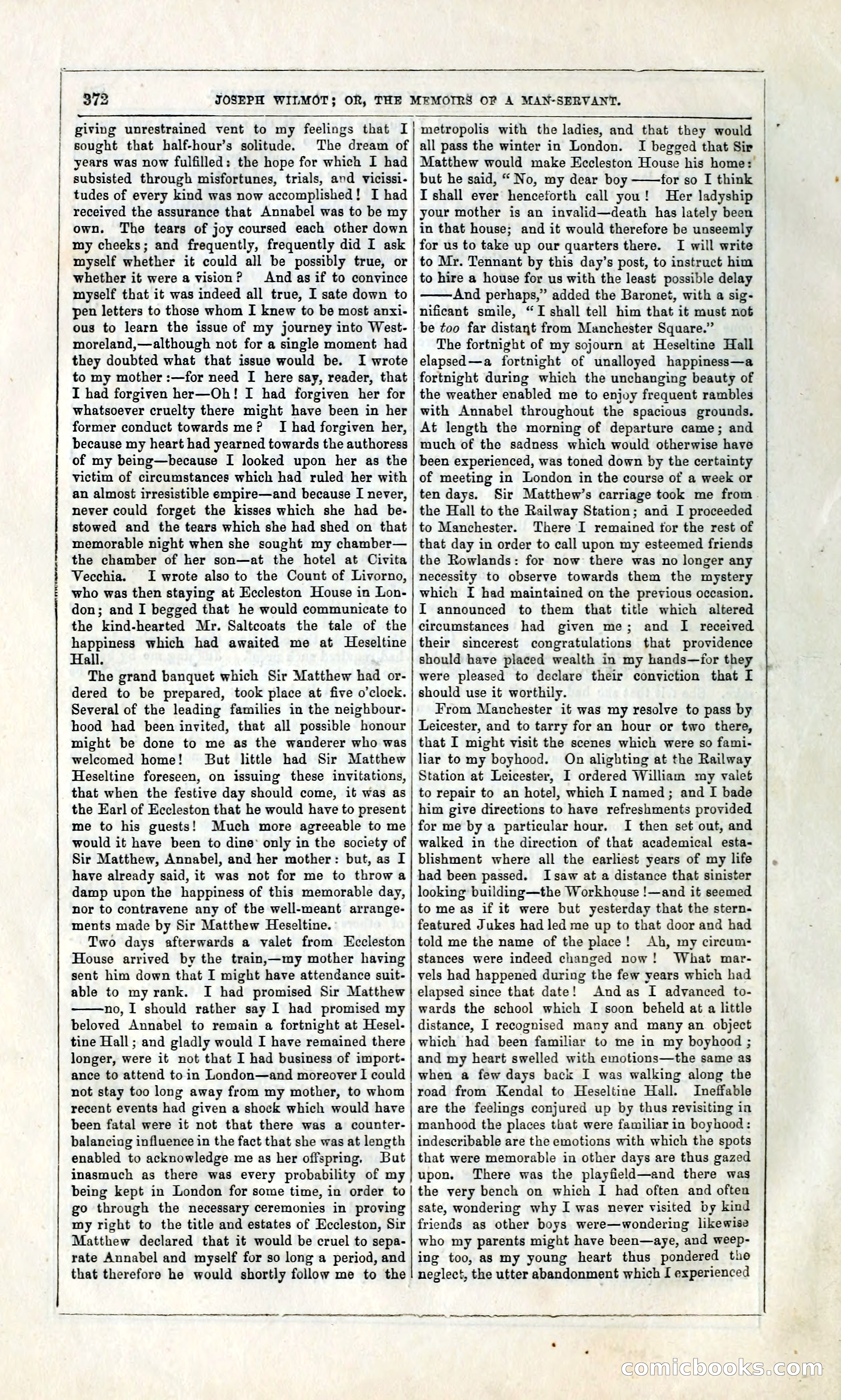 Joseph Wilmot, or, The Memoirs of a Man-Servant — page 385 of 399