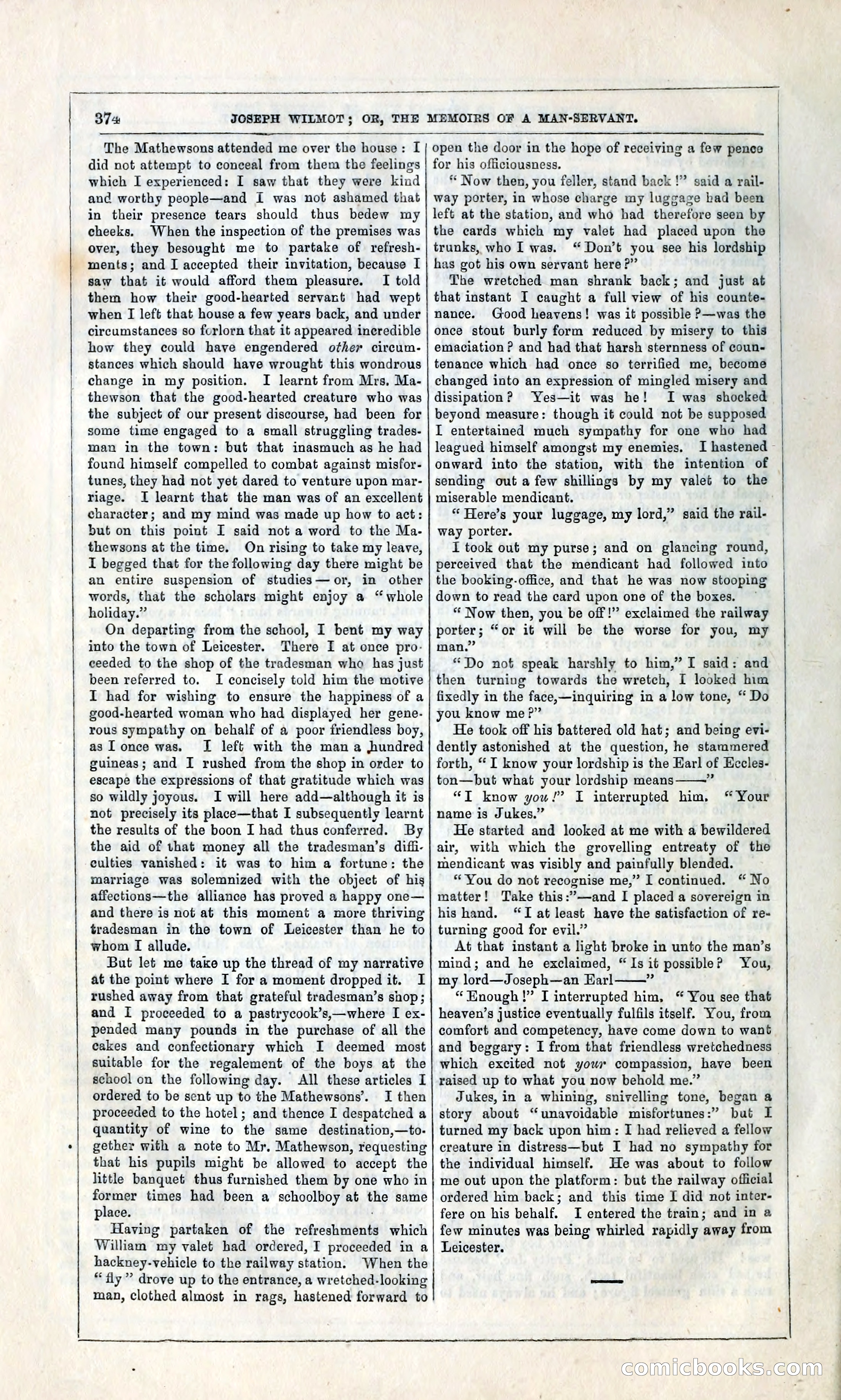 Joseph Wilmot, or, The Memoirs of a Man-Servant — page 387 of 399