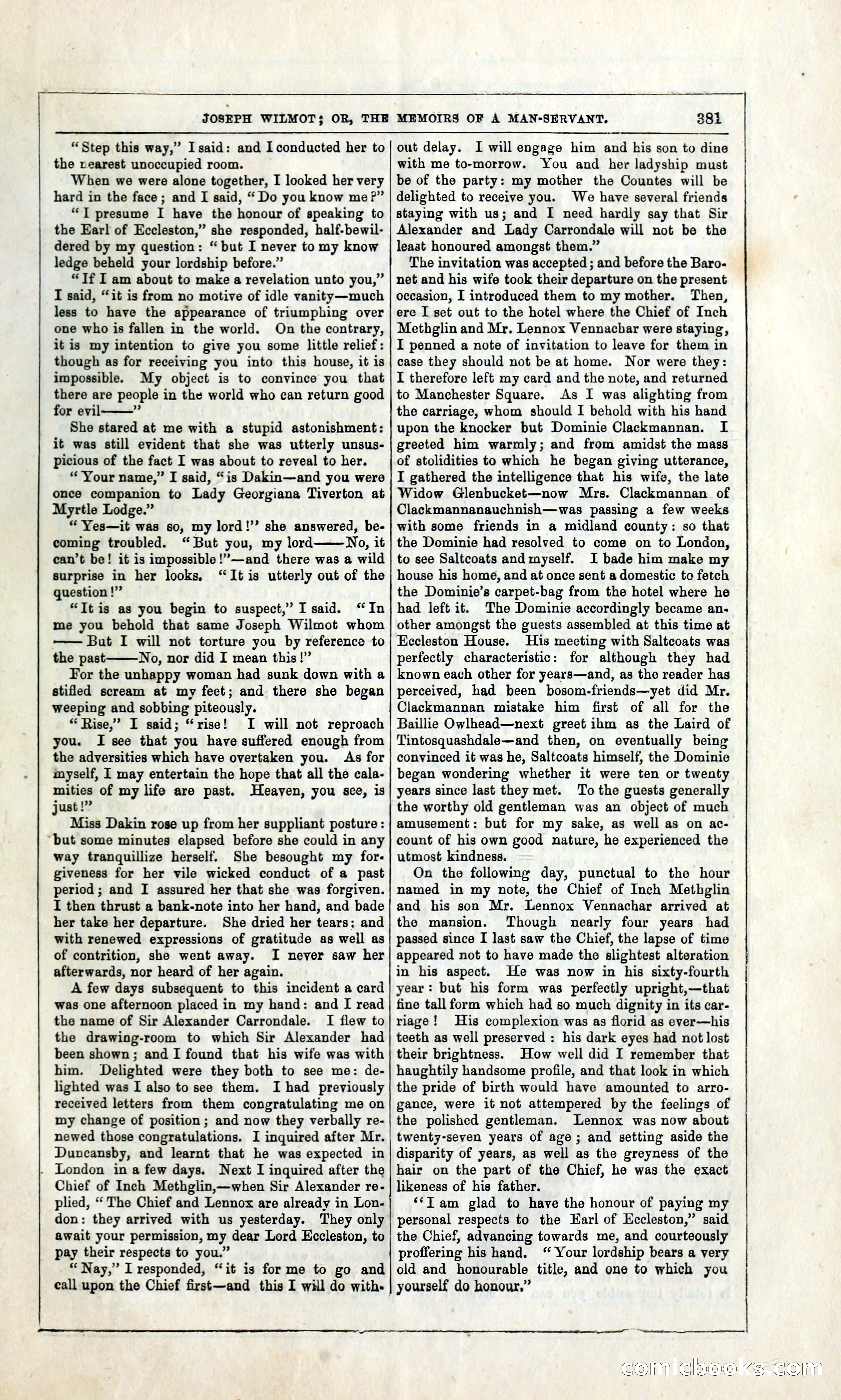 Joseph Wilmot, or, The Memoirs of a Man-Servant — page 394 of 399
