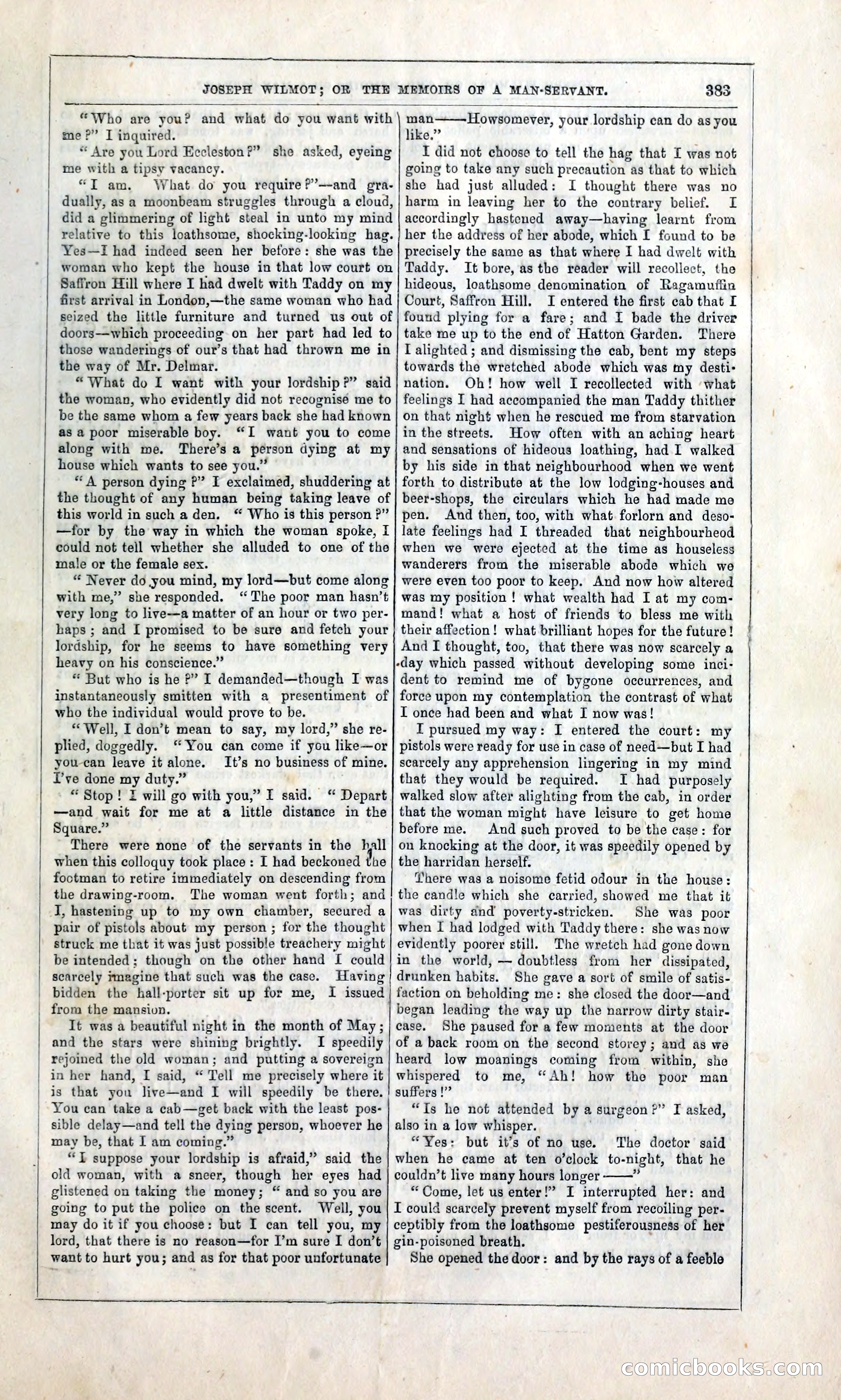 Joseph Wilmot, or, The Memoirs of a Man-Servant — page 396 of 399