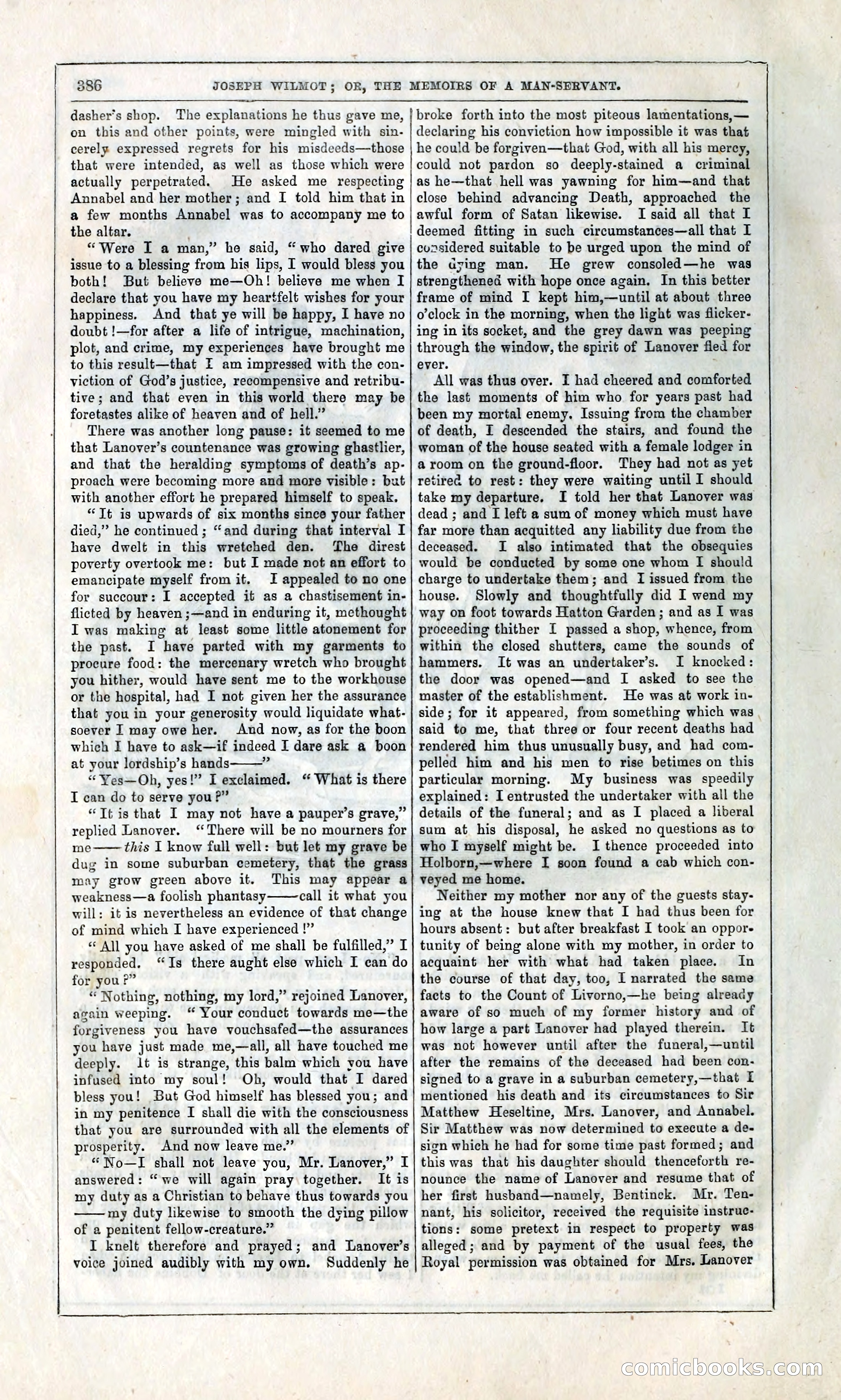 Joseph Wilmot, or, The Memoirs of a Man-Servant — page 399 of 399