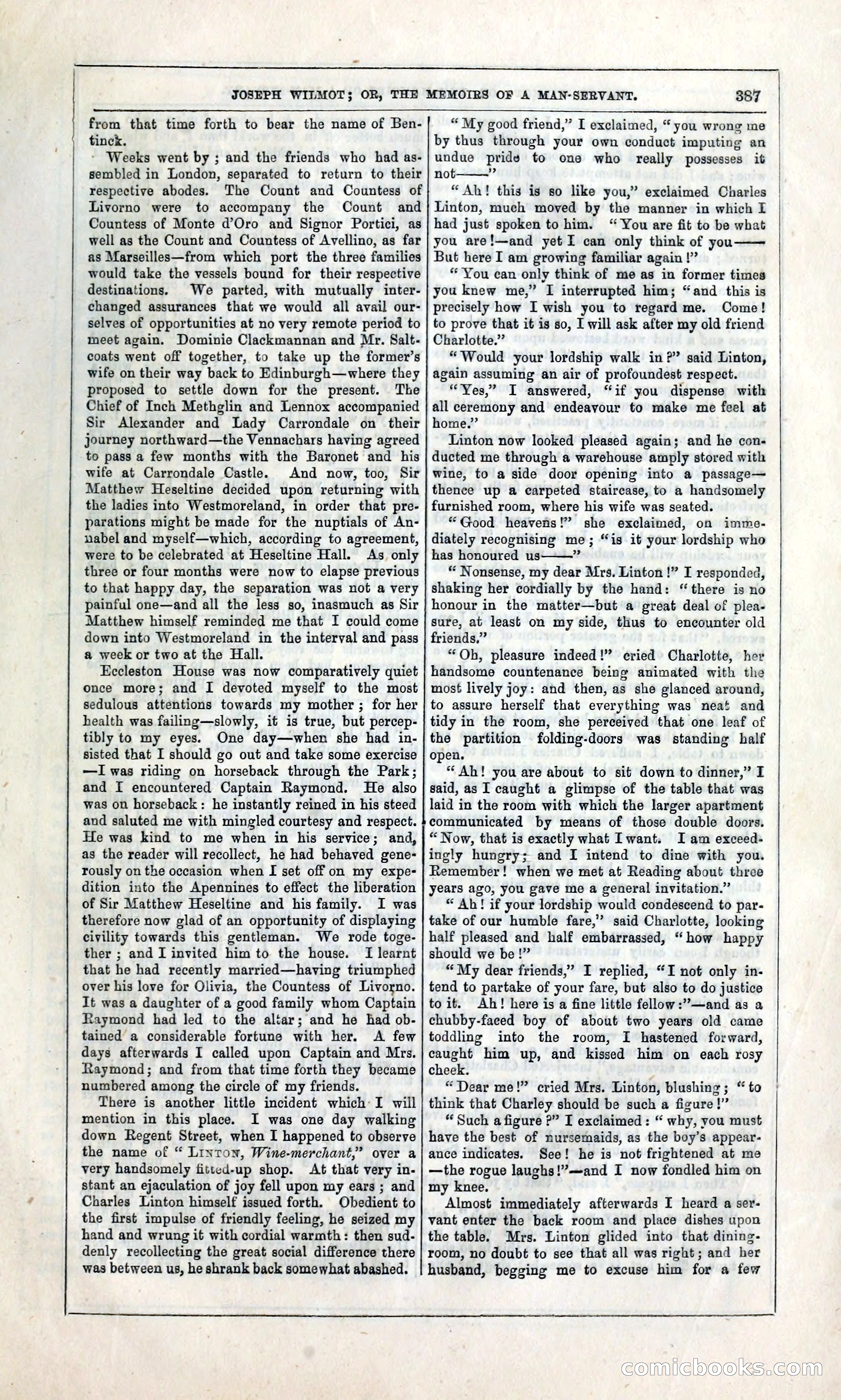 Joseph Wilmot, or, The Memoirs of a Man-Servant — page 400 of 399