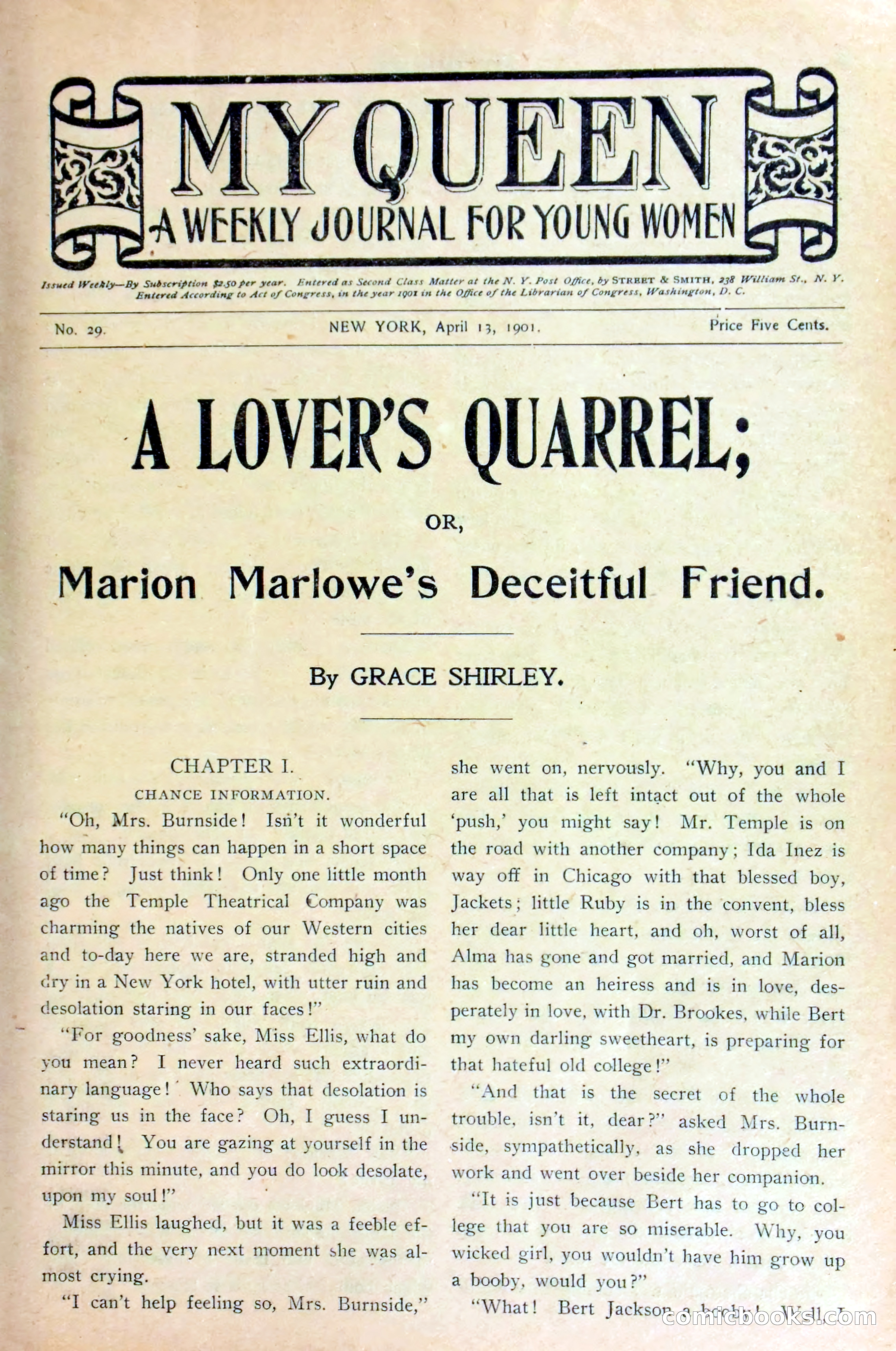 A Lover's Quarrel, or Marion Marlowe's Deceitful Friend — page 4 of 37