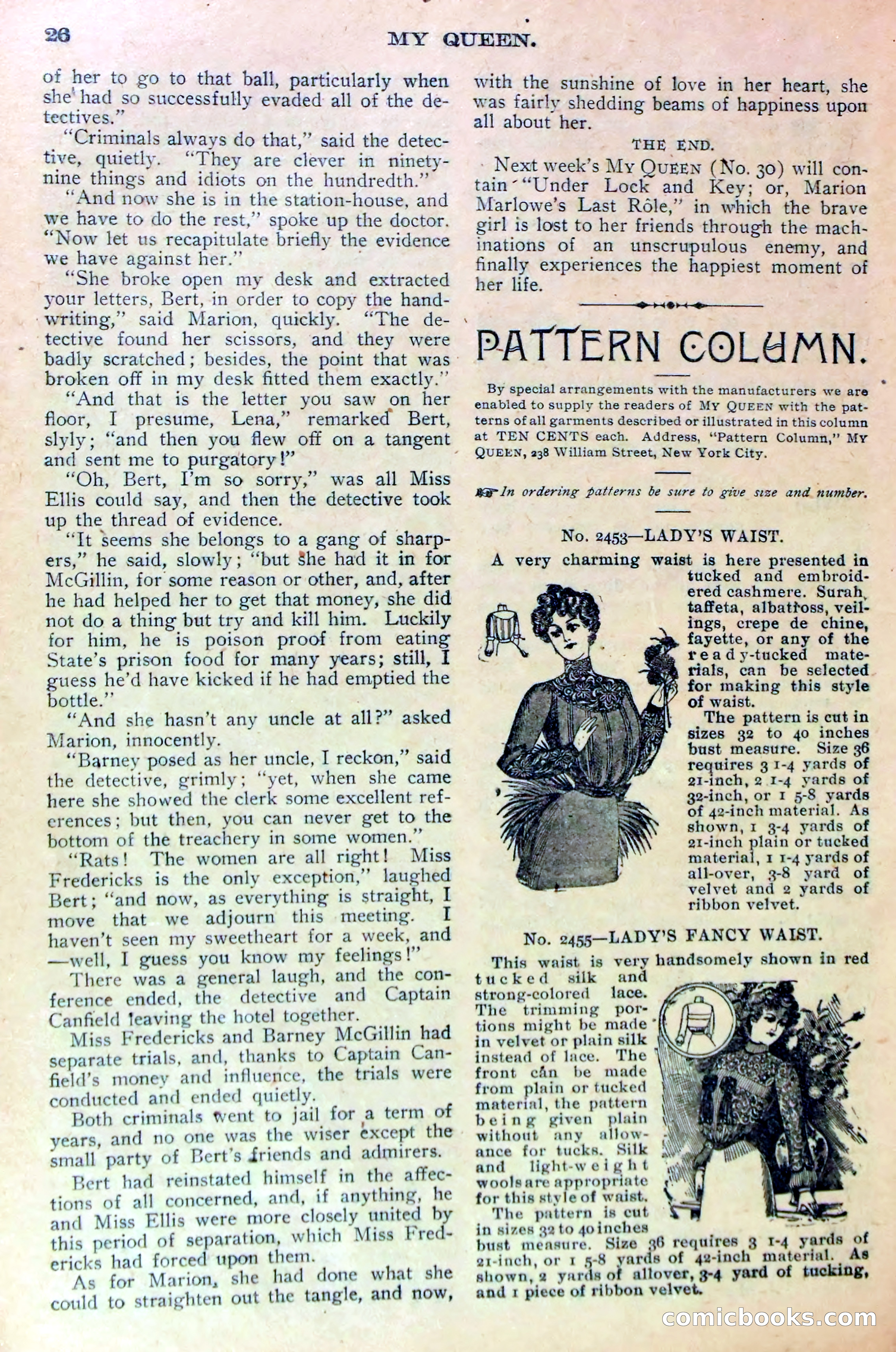 A Lover's Quarrel, or Marion Marlowe's Deceitful Friend — page 29 of 37