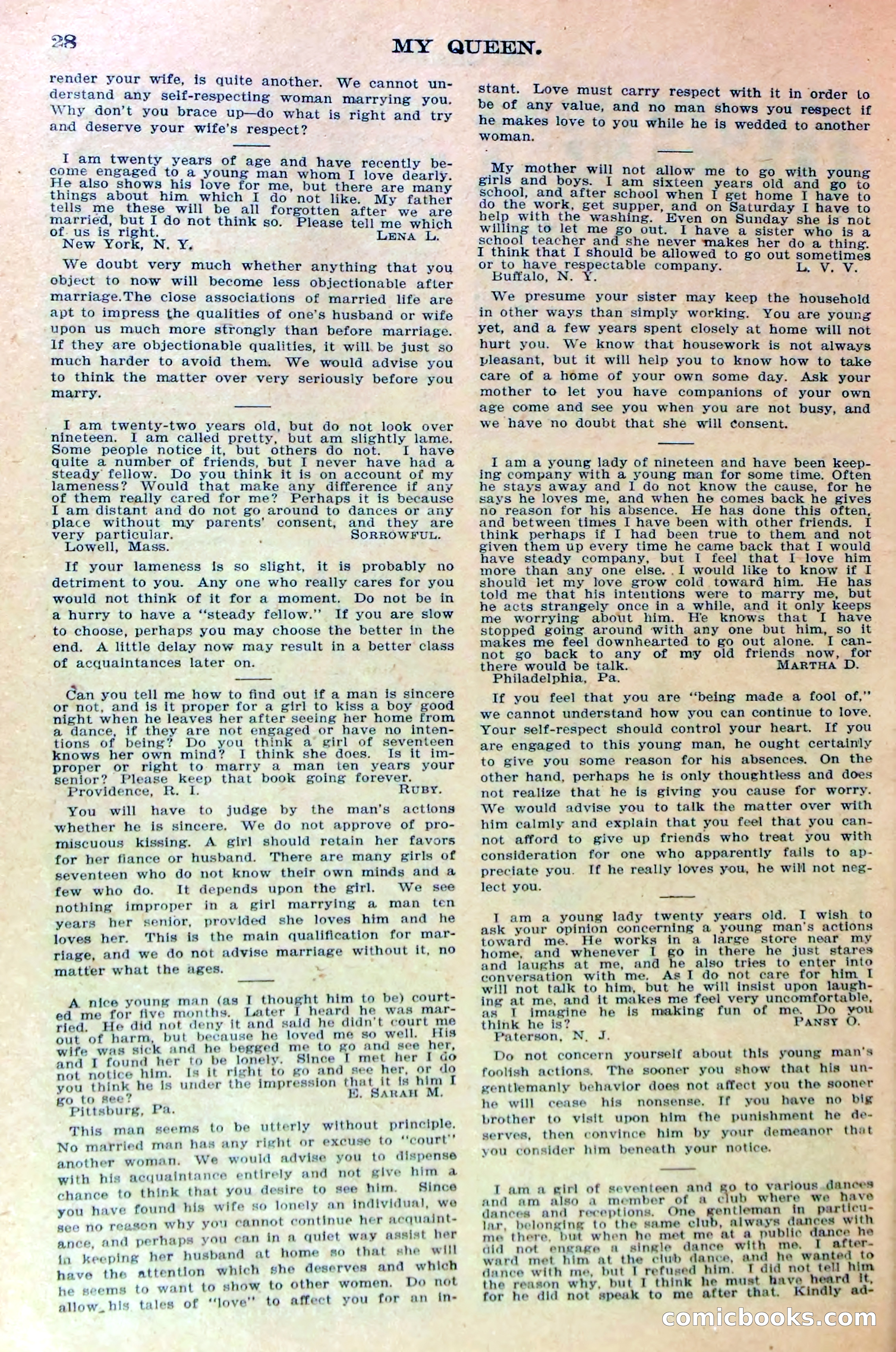 A Lover's Quarrel, or Marion Marlowe's Deceitful Friend — page 31 of 37