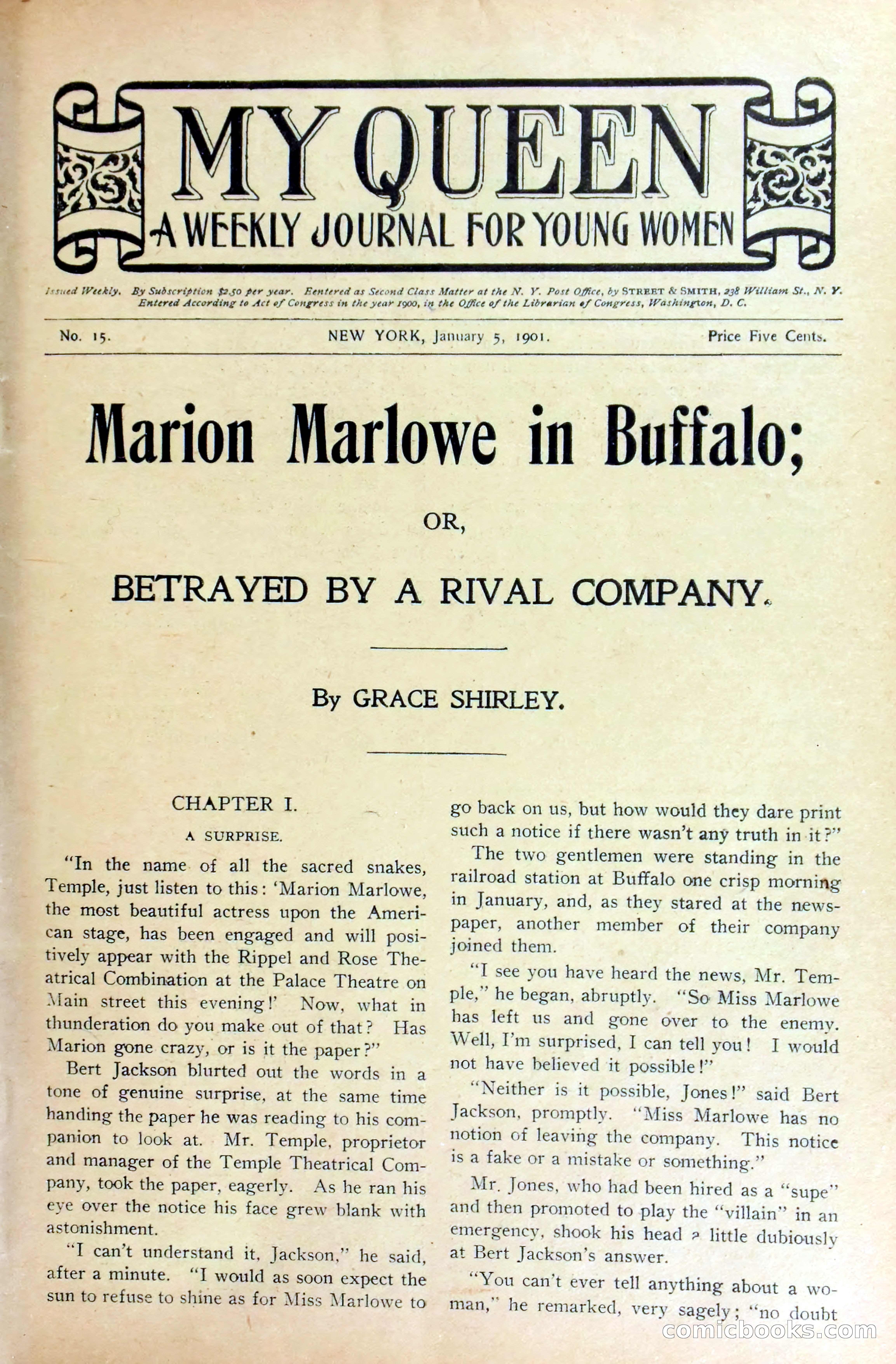Marion Marlowe in Buffalo, or, Betrayed by a Rival Company — page 4 of 37