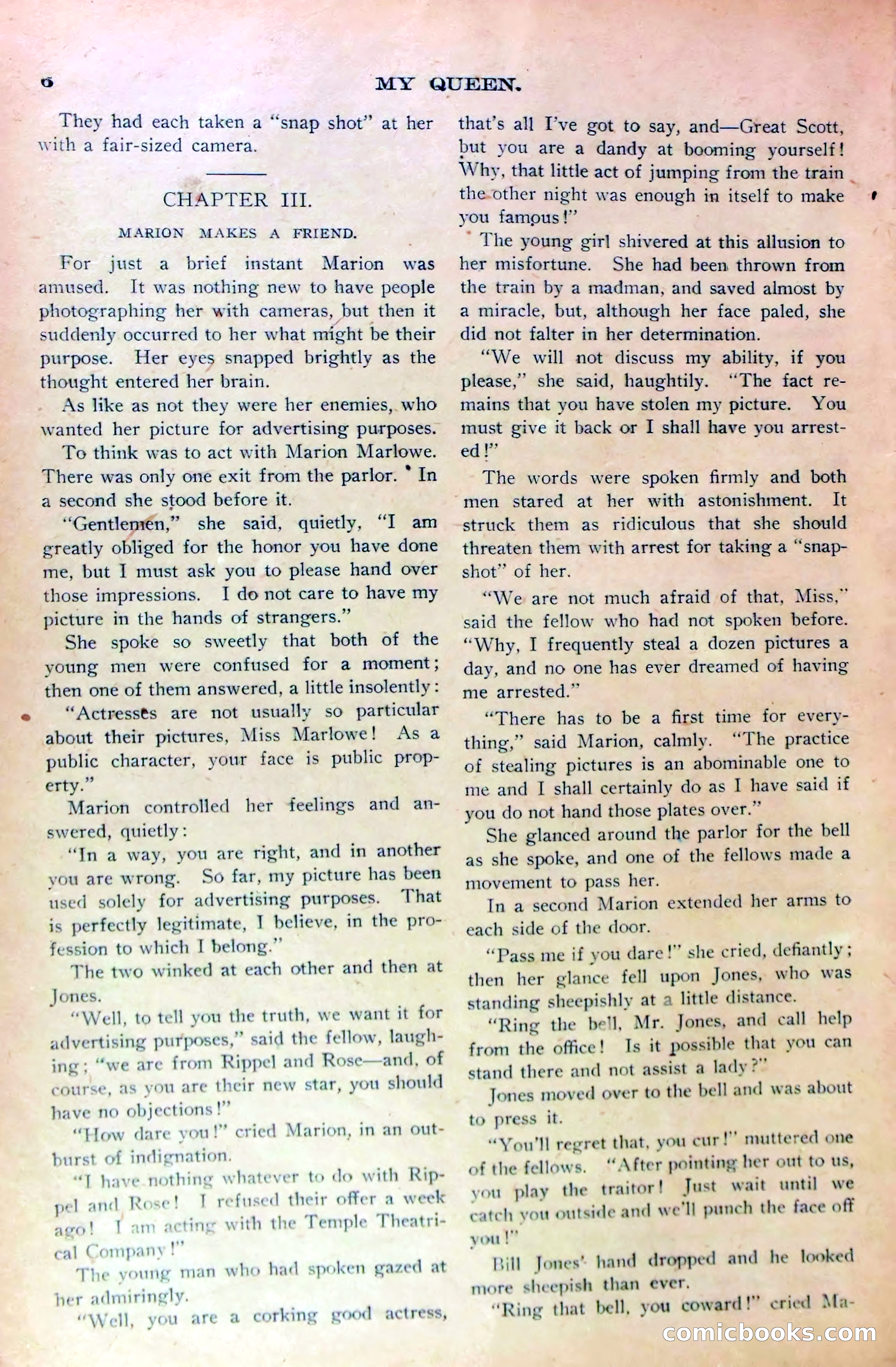 Marion Marlowe in Buffalo, or, Betrayed by a Rival Company — page 9 of 37