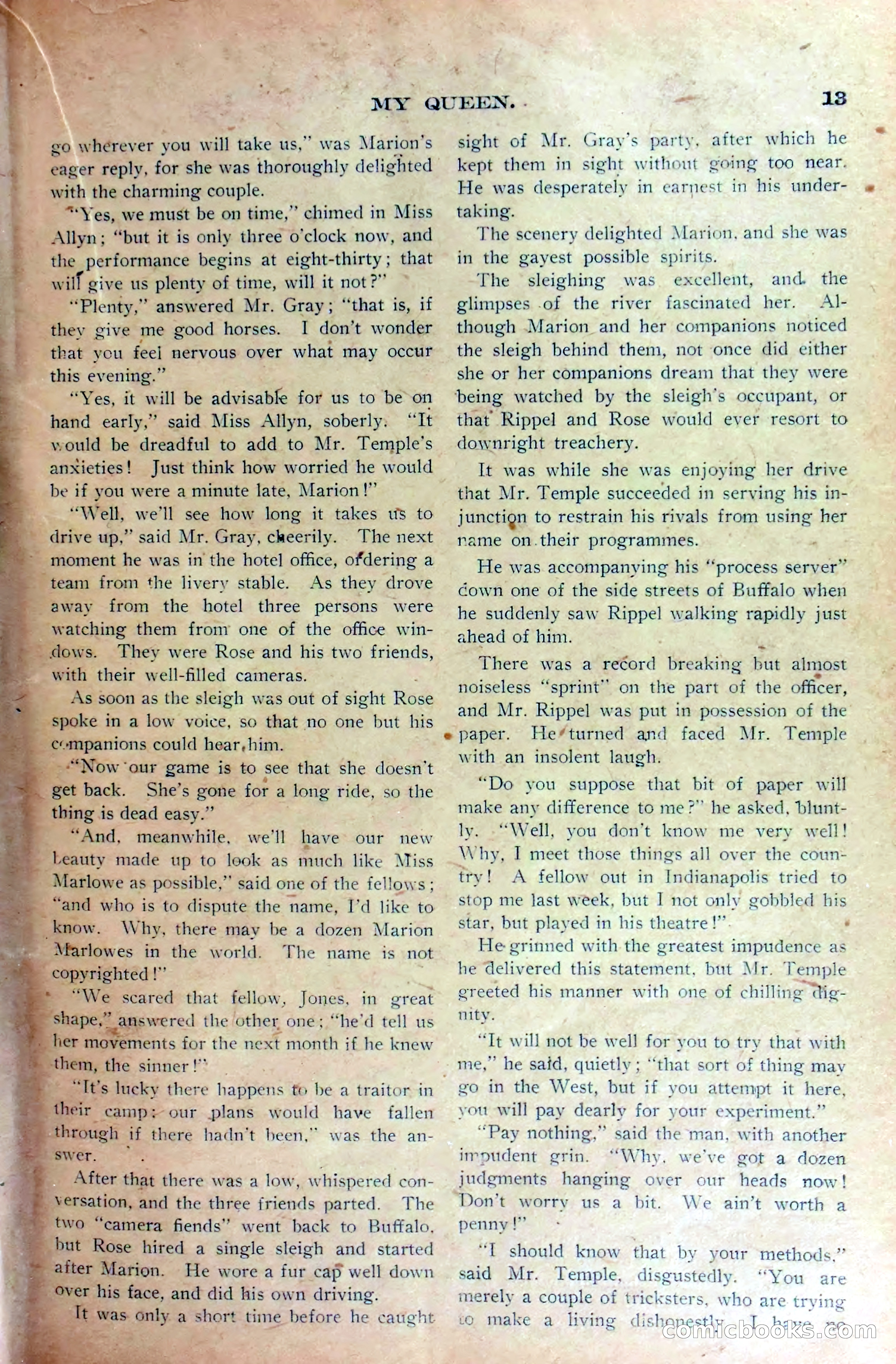 Marion Marlowe in Buffalo, or, Betrayed by a Rival Company — page 16 of 37