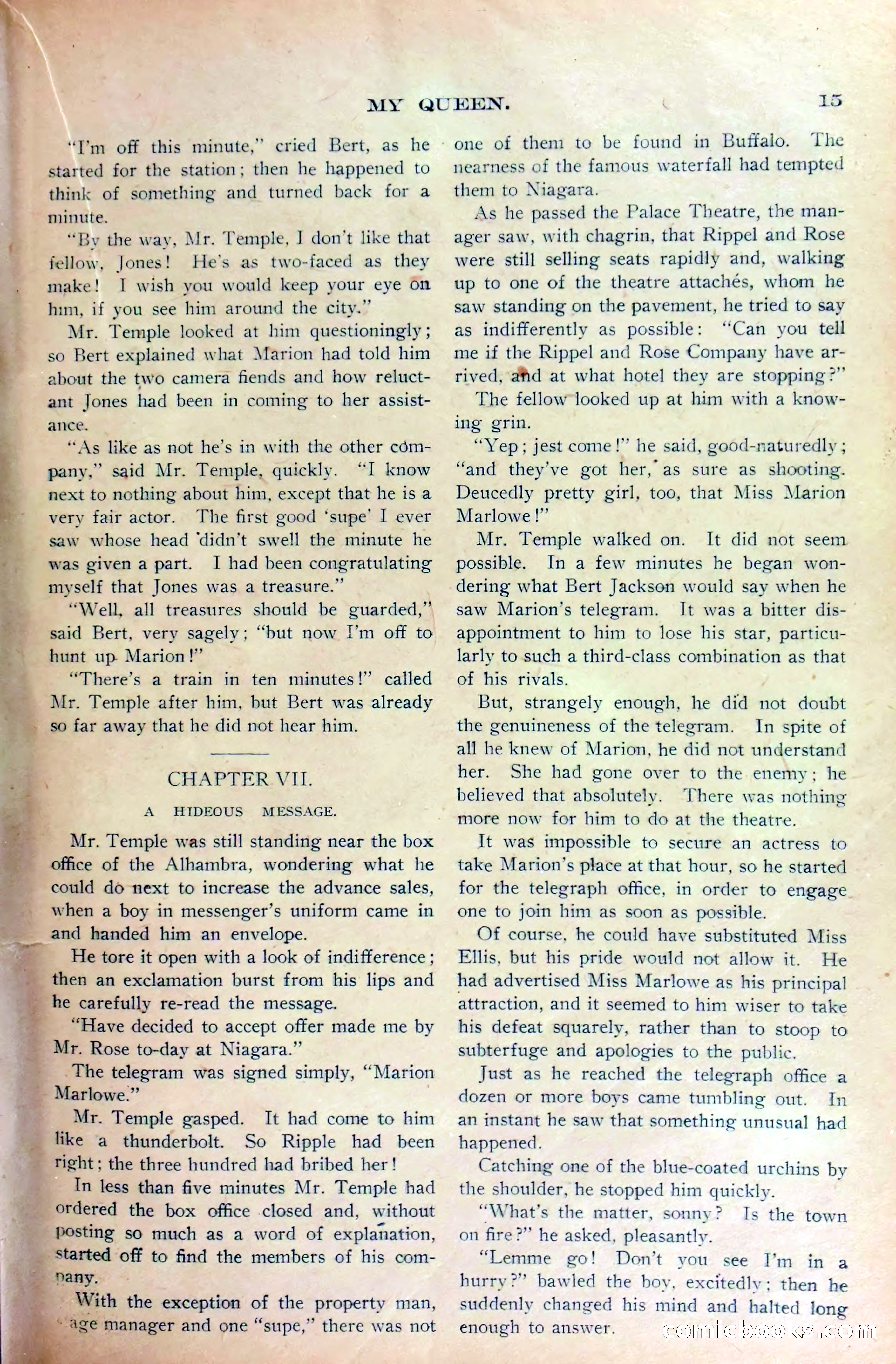Marion Marlowe in Buffalo, or, Betrayed by a Rival Company — page 18 of 37