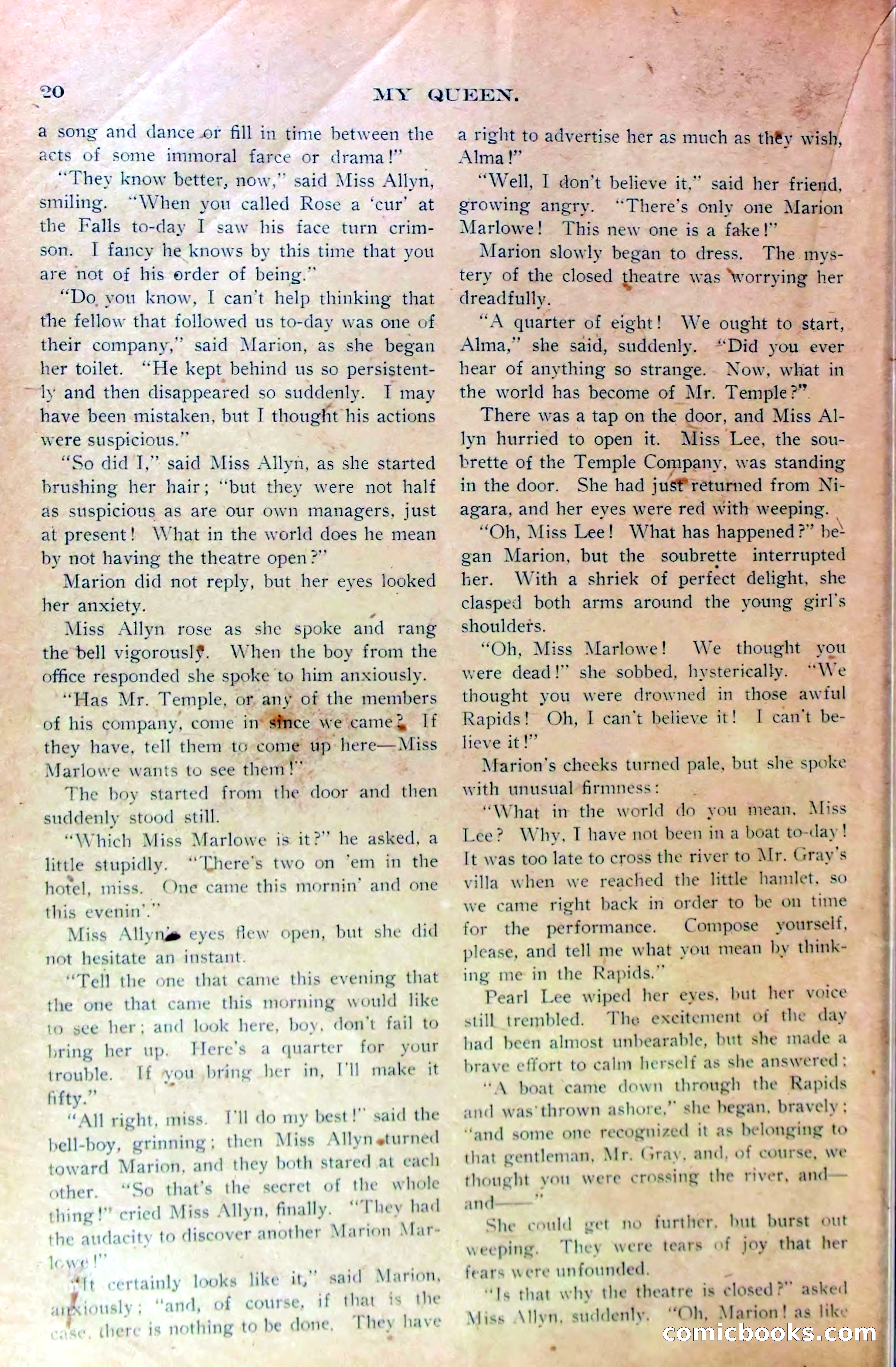 Marion Marlowe in Buffalo, or, Betrayed by a Rival Company — page 23 of 37