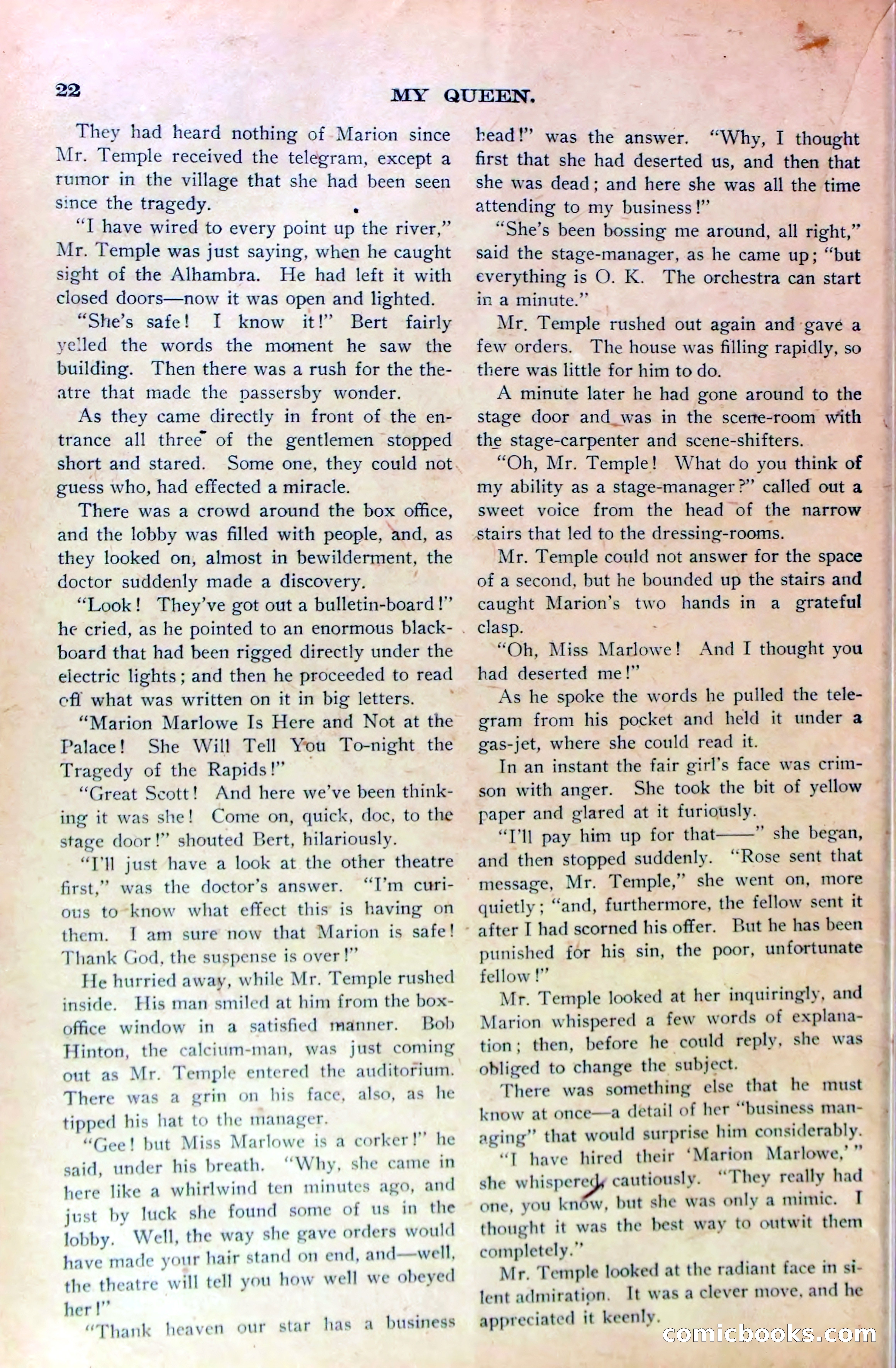 Marion Marlowe in Buffalo, or, Betrayed by a Rival Company — page 25 of 37
