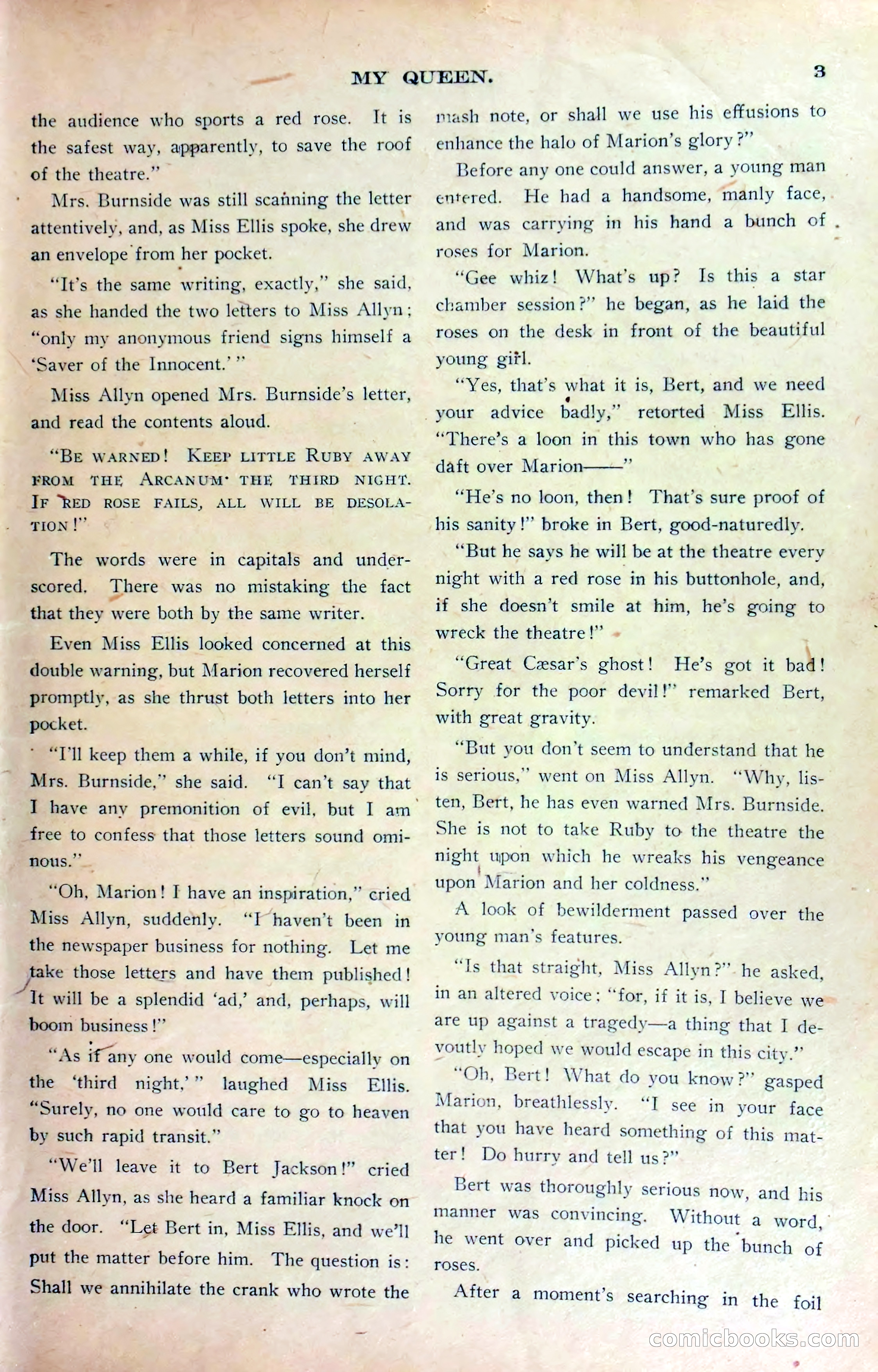 Marion Marlowe in Cleveland, or, The Mystery of the Red Rose — page 6 of 37