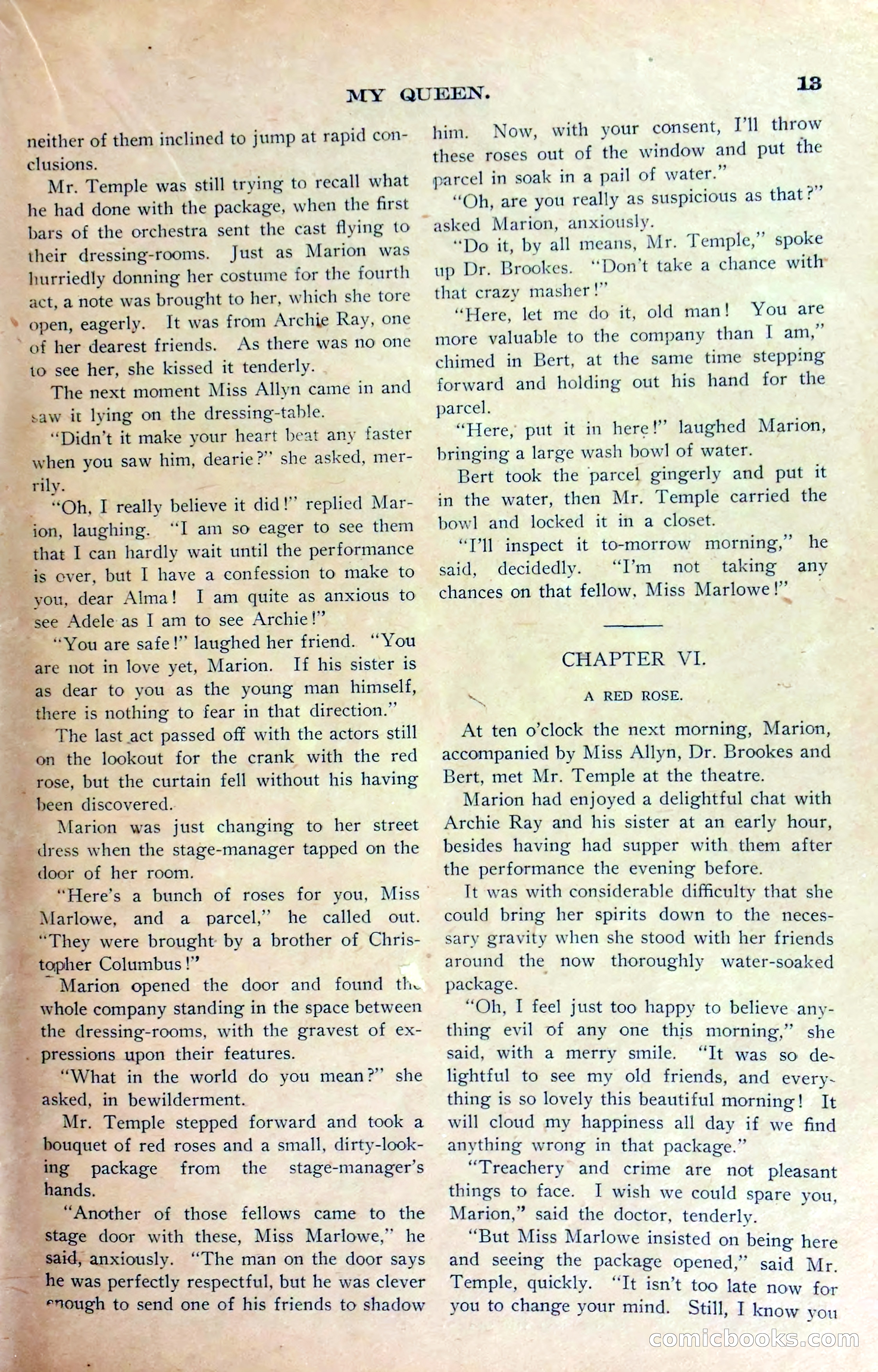 Marion Marlowe in Cleveland, or, The Mystery of the Red Rose — page 16 of 37