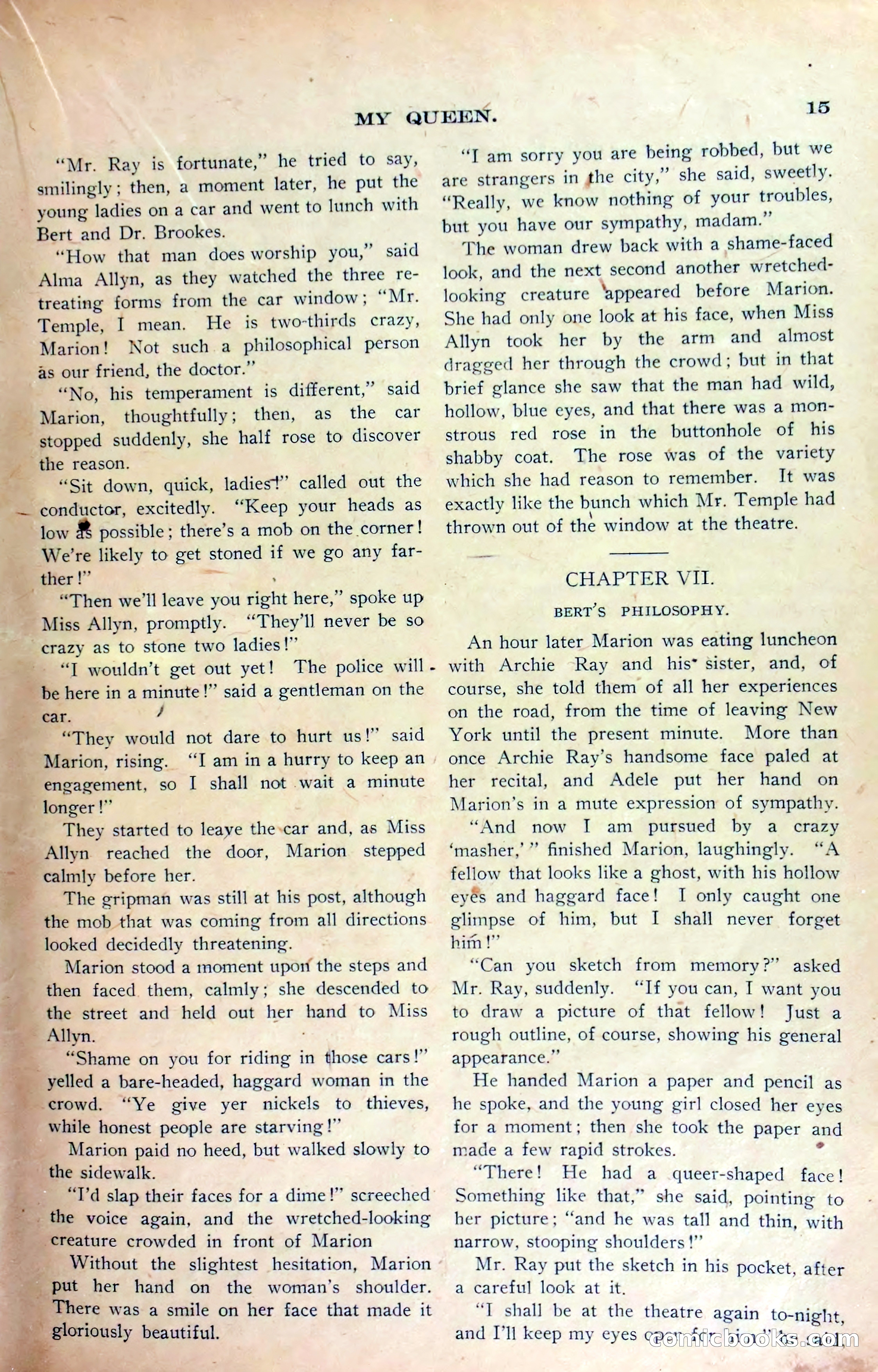 Marion Marlowe in Cleveland, or, The Mystery of the Red Rose — page 18 of 37