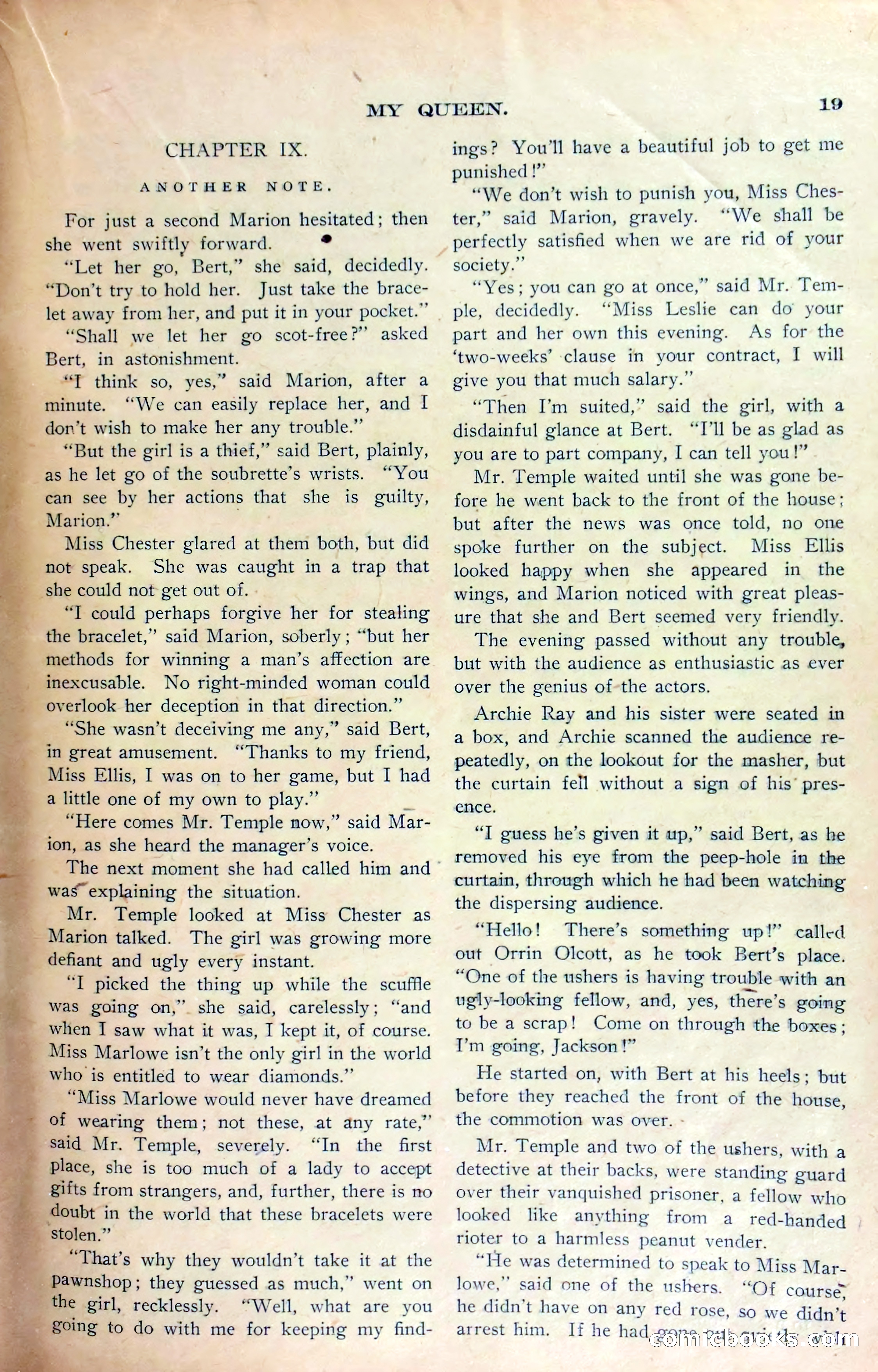 Marion Marlowe in Cleveland, or, The Mystery of the Red Rose — page 22 of 37