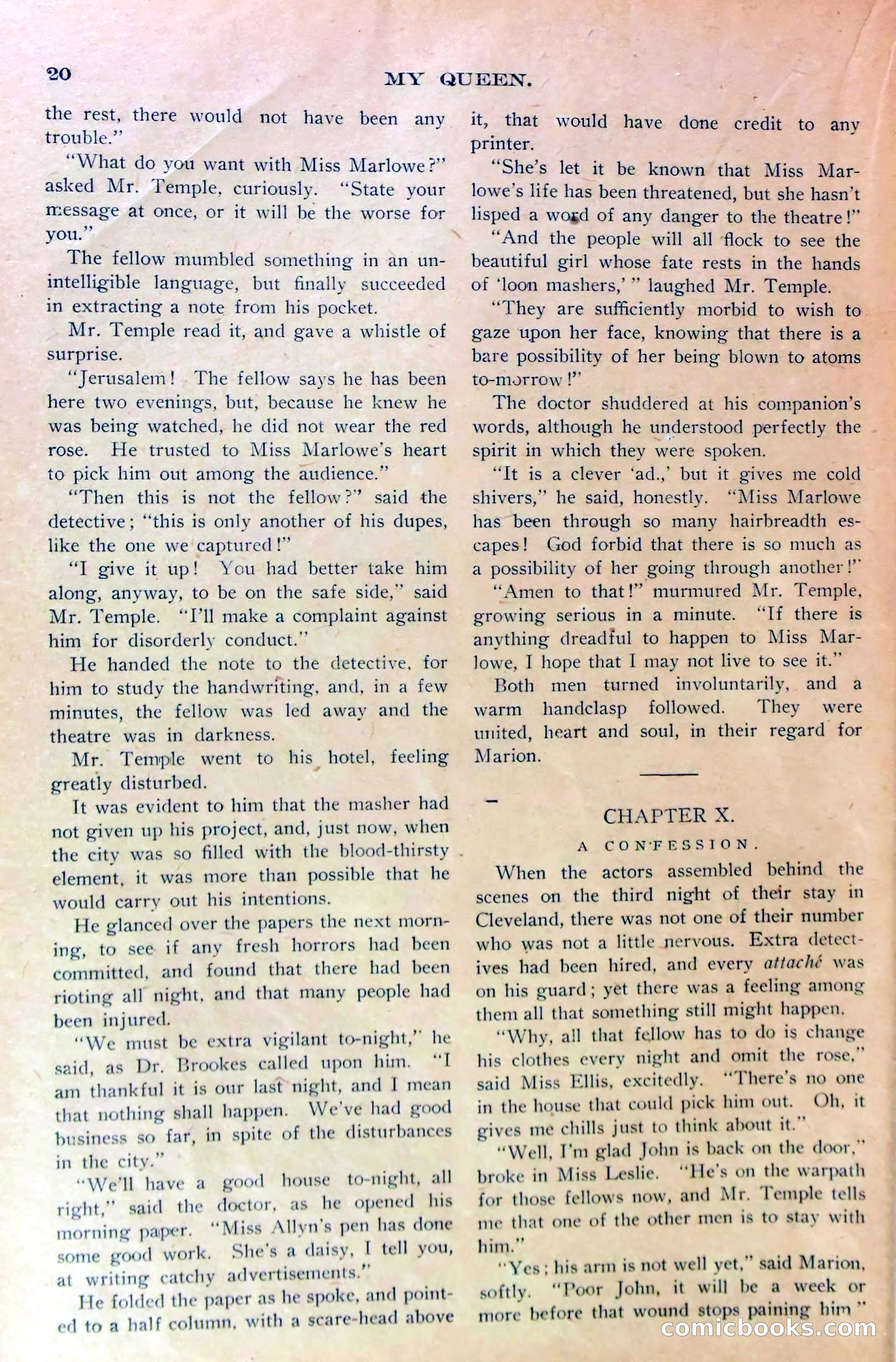Marion Marlowe in Cleveland, or, The Mystery of the Red Rose — page 23 of 37