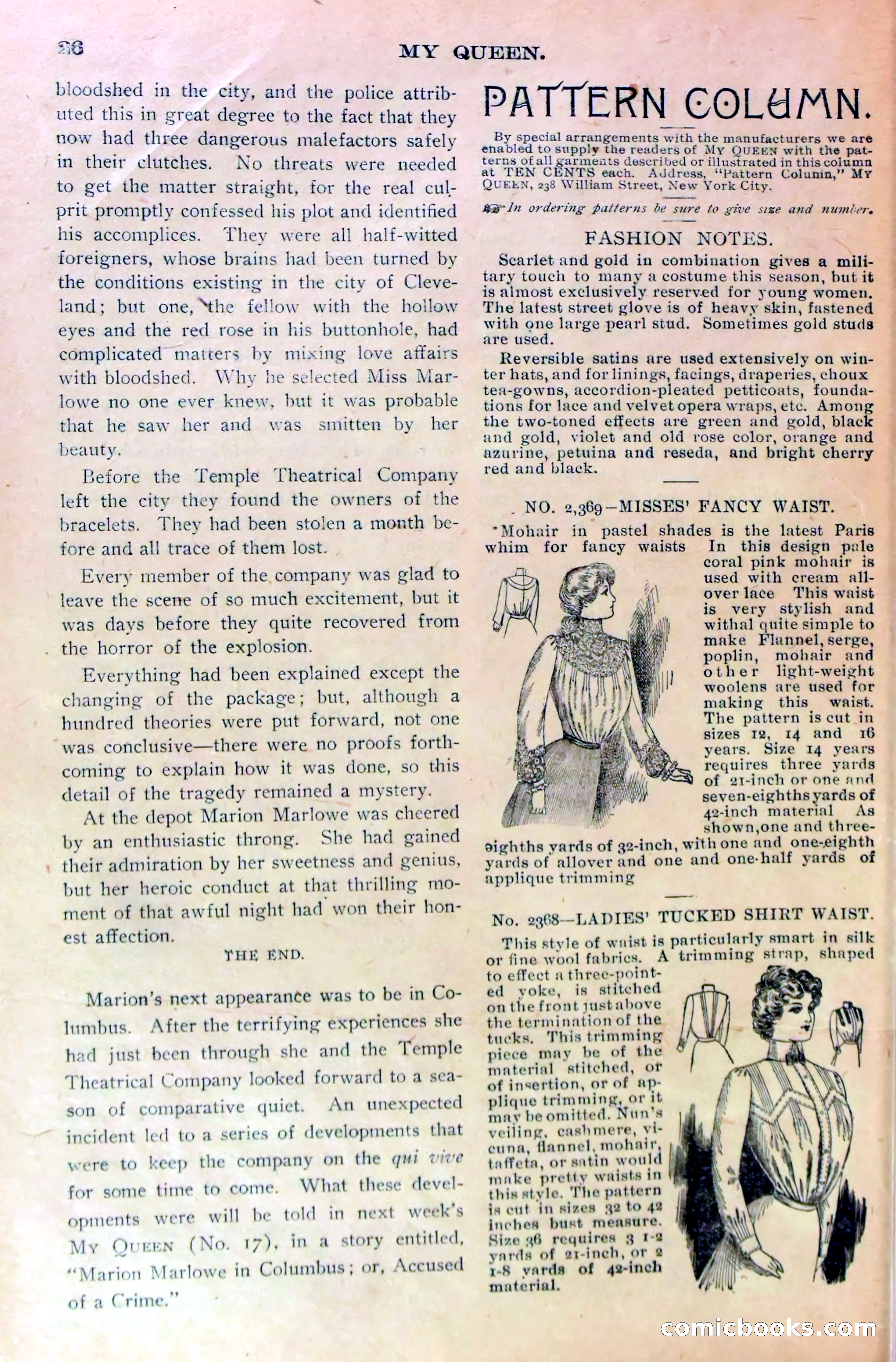 Marion Marlowe in Cleveland, or, The Mystery of the Red Rose — page 29 of 37