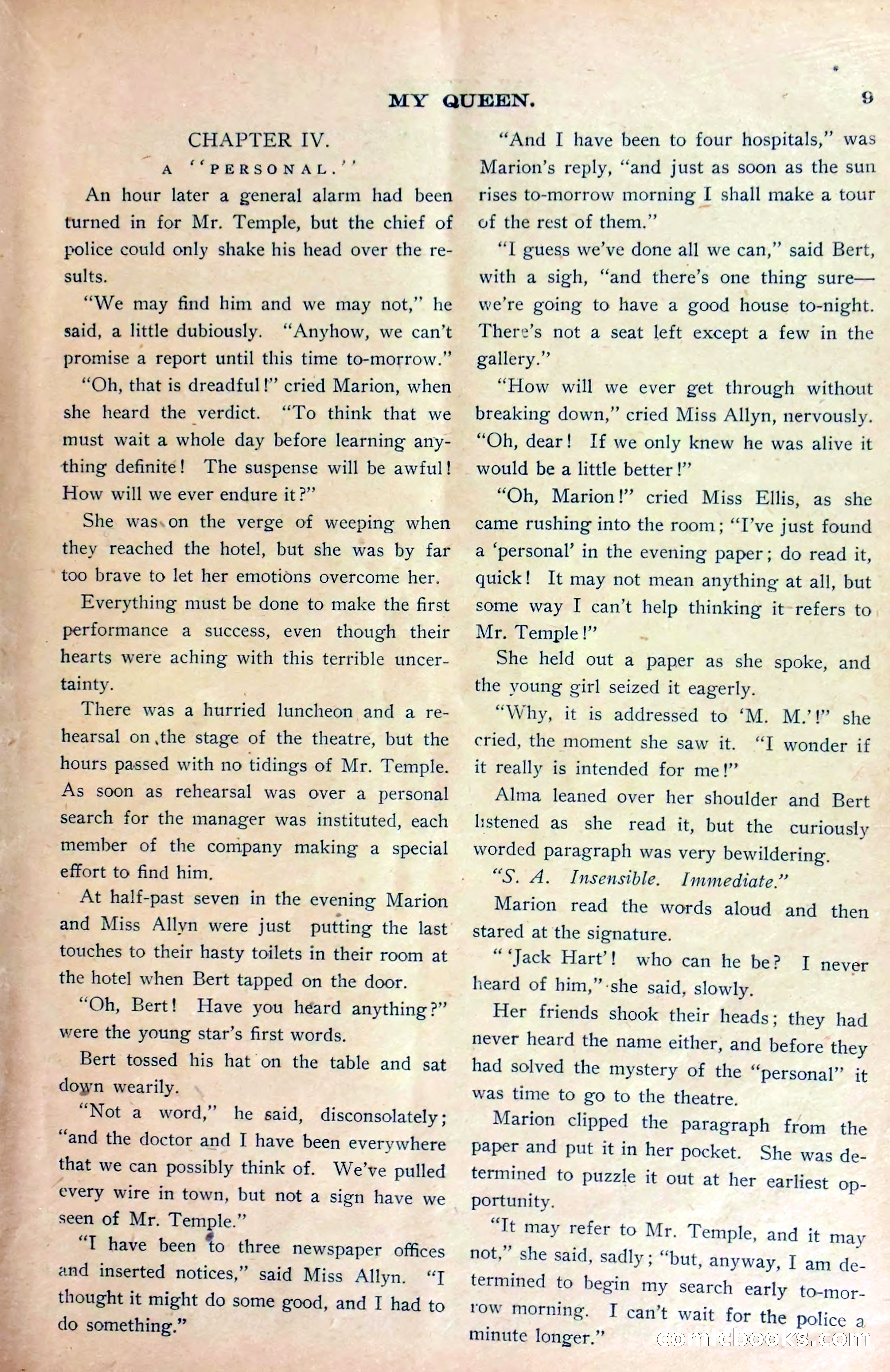 Marion Marlowe in Chicago, or, Trapped by a Lunatic — page 12 of 37