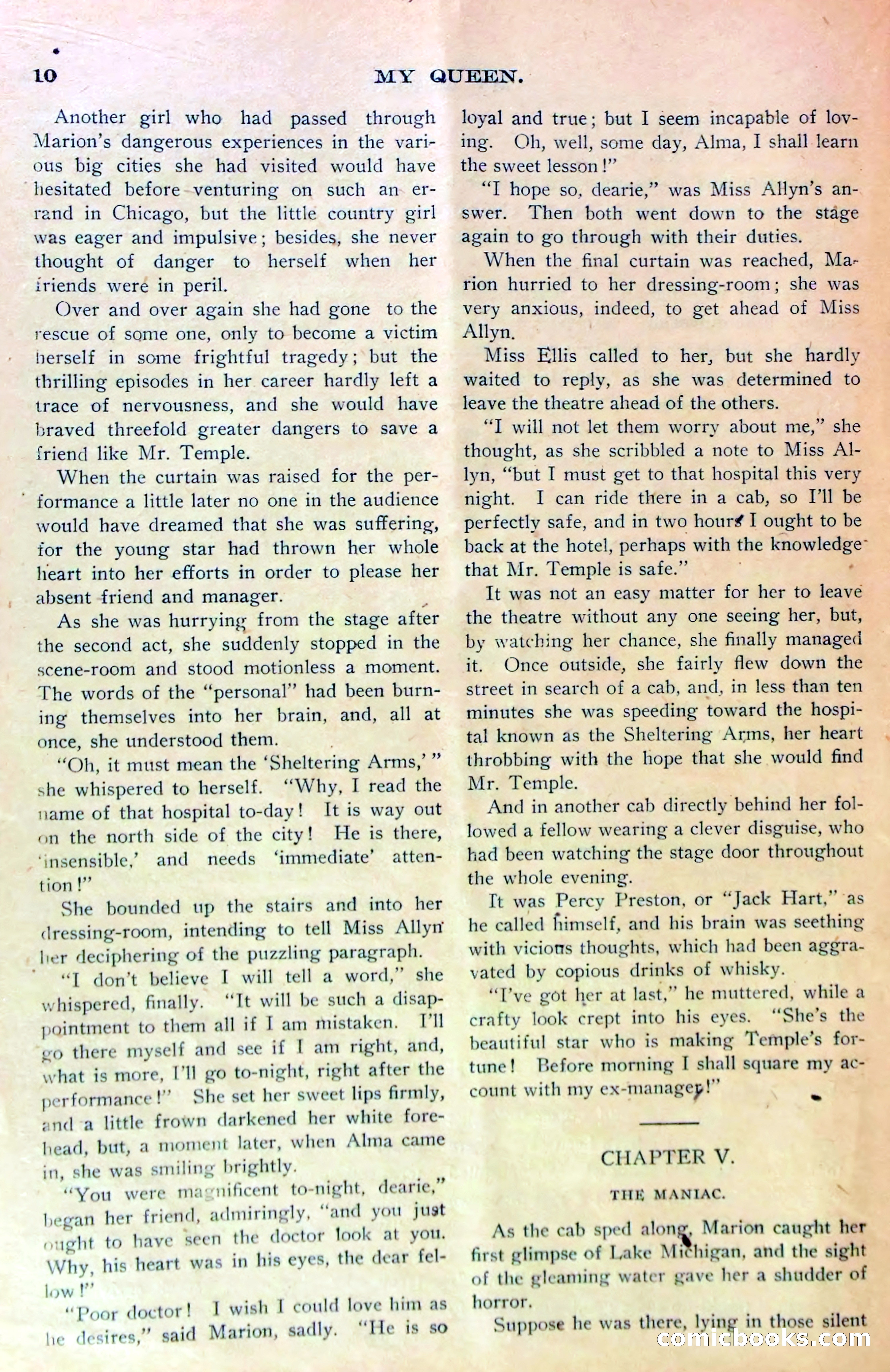 Marion Marlowe in Chicago, or, Trapped by a Lunatic — page 13 of 37