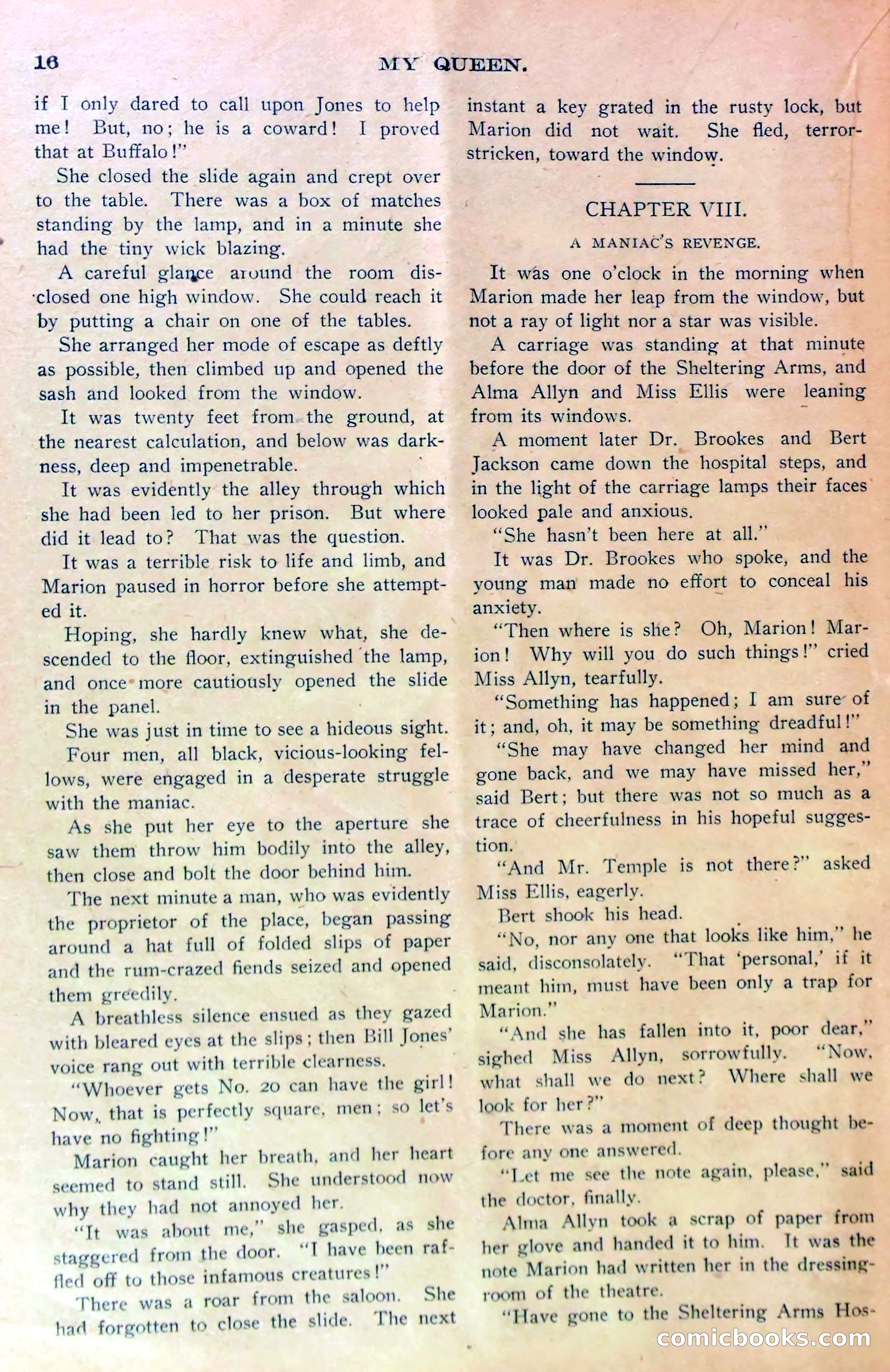 Marion Marlowe in Chicago, or, Trapped by a Lunatic — page 19 of 37