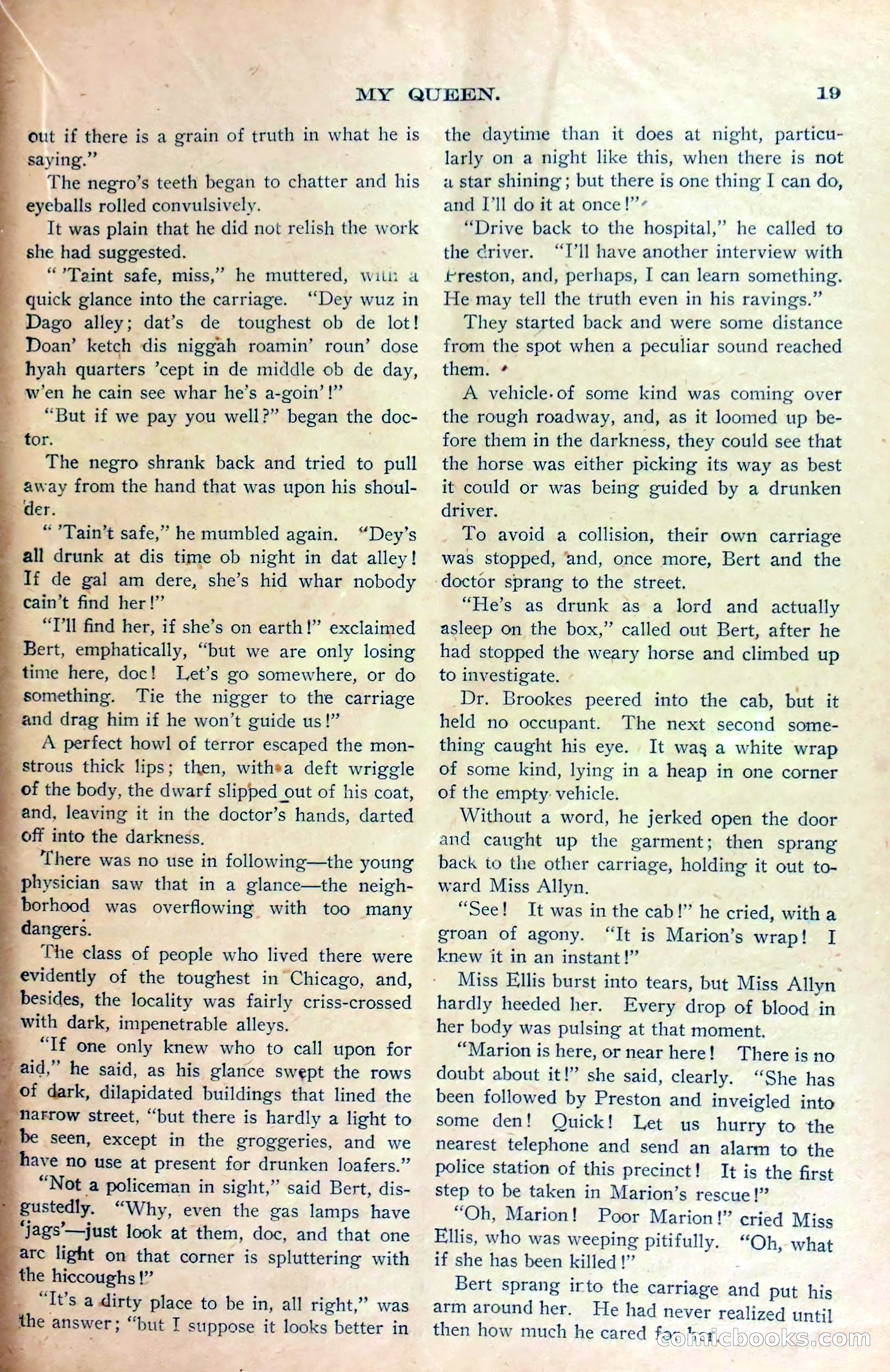 Marion Marlowe in Chicago, or, Trapped by a Lunatic — page 22 of 37