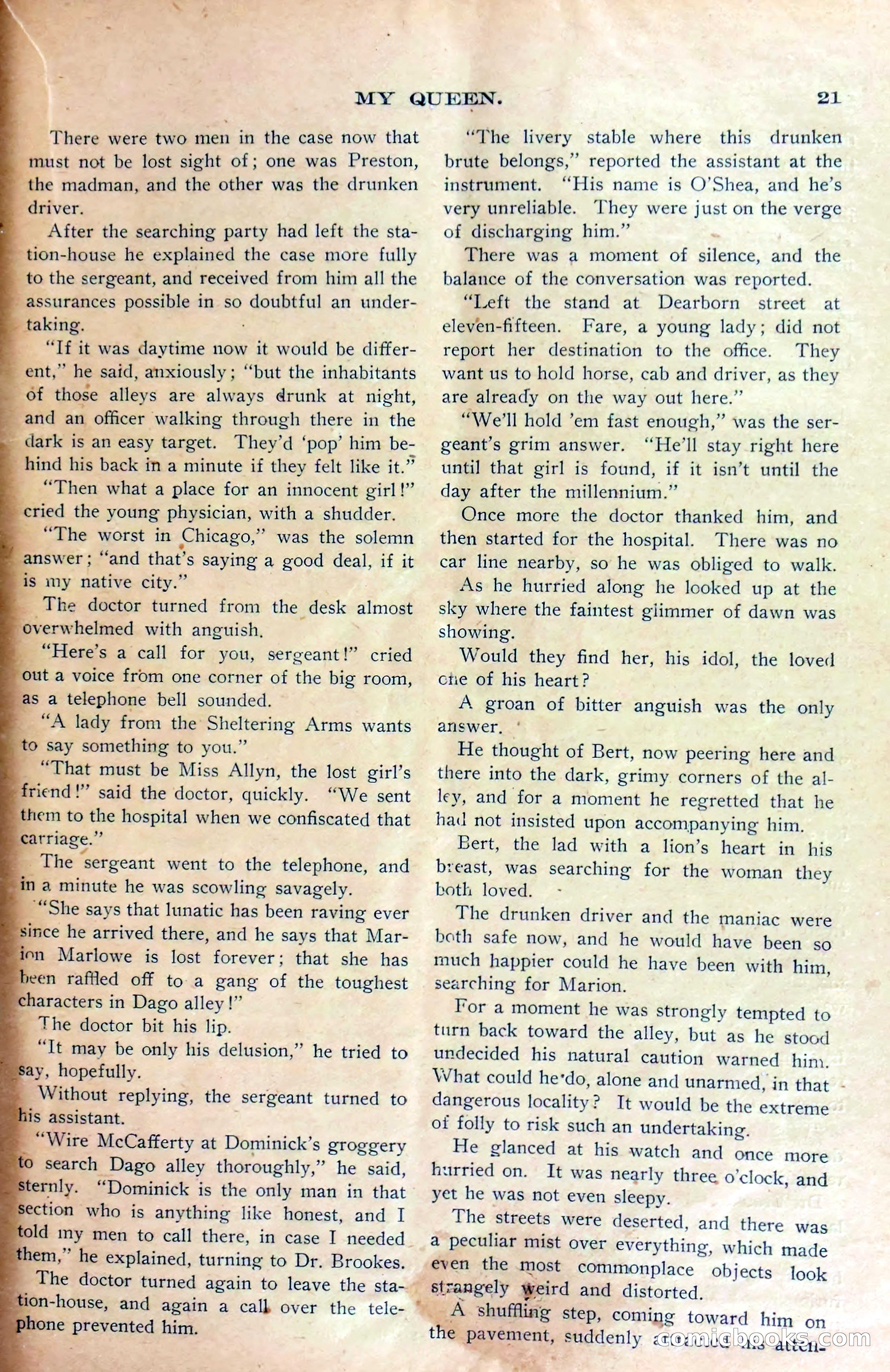 Marion Marlowe in Chicago, or, Trapped by a Lunatic — page 24 of 37