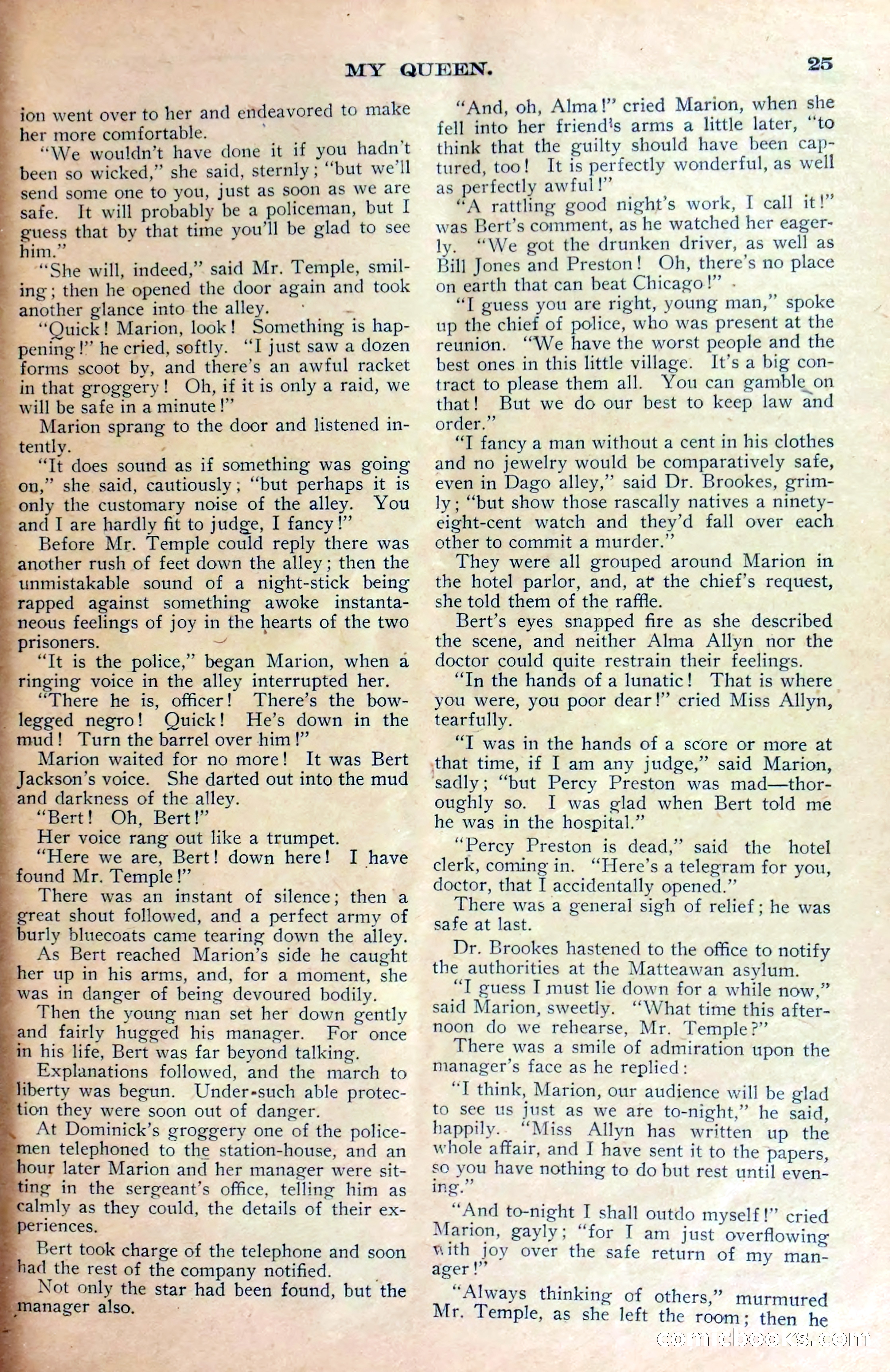 Marion Marlowe in Chicago, or, Trapped by a Lunatic — page 28 of 37