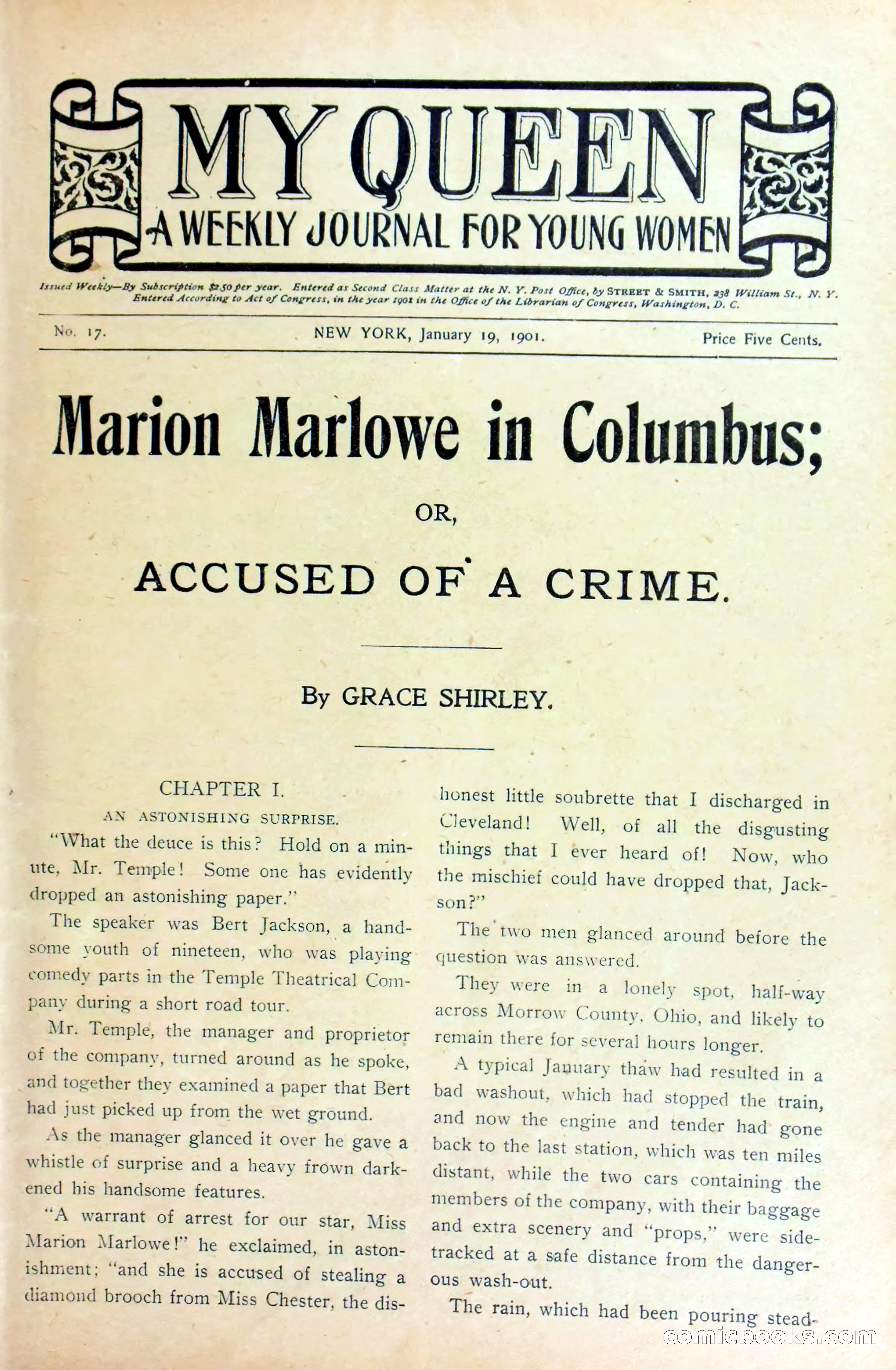 Marion Marlowe in Columbus, or, Accused of a Crime — page 4 of 37