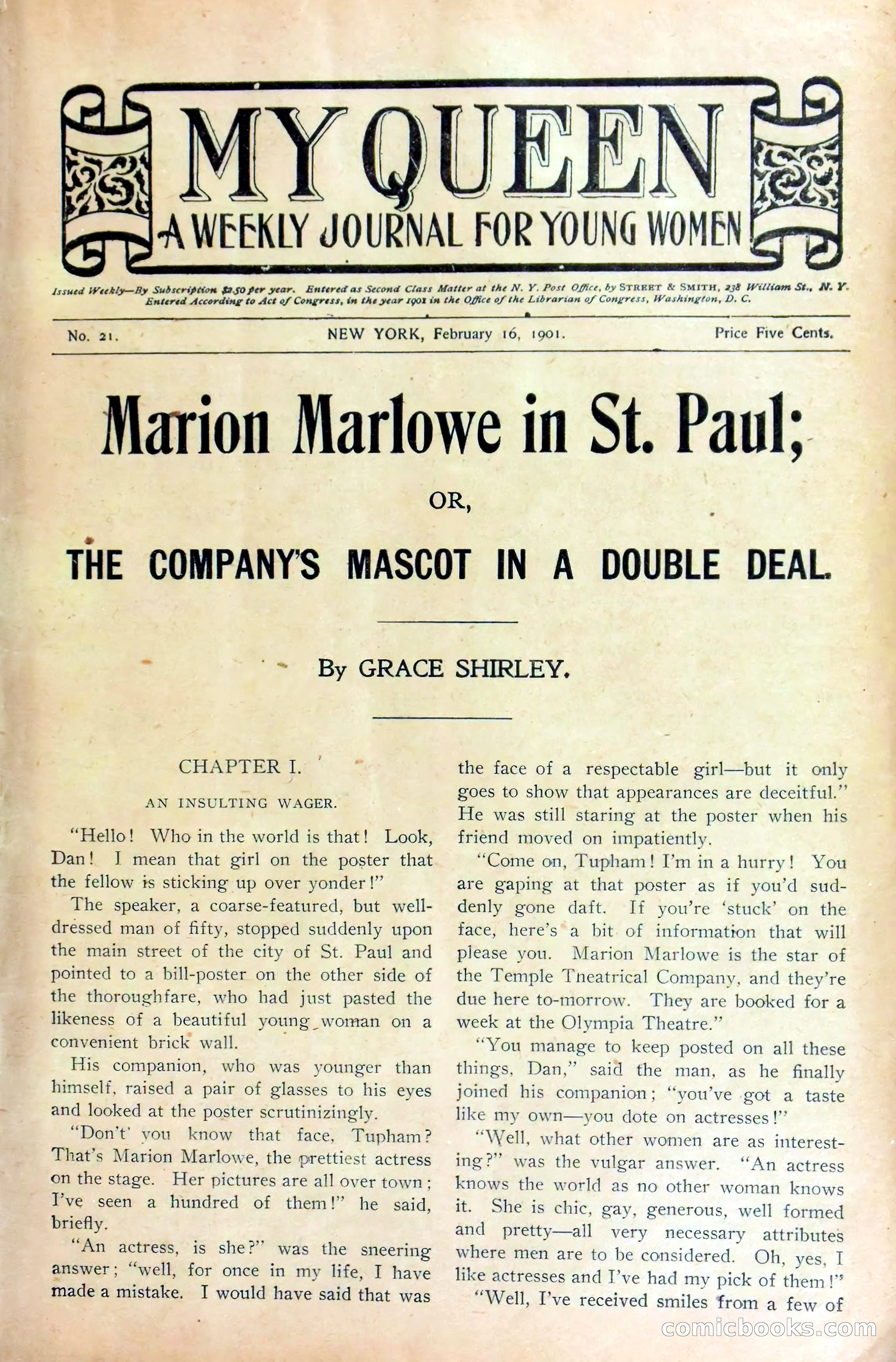 Marion Marlowe in St. Paul, or, The Company's Mascot in a Double Deal — page 3 of 38