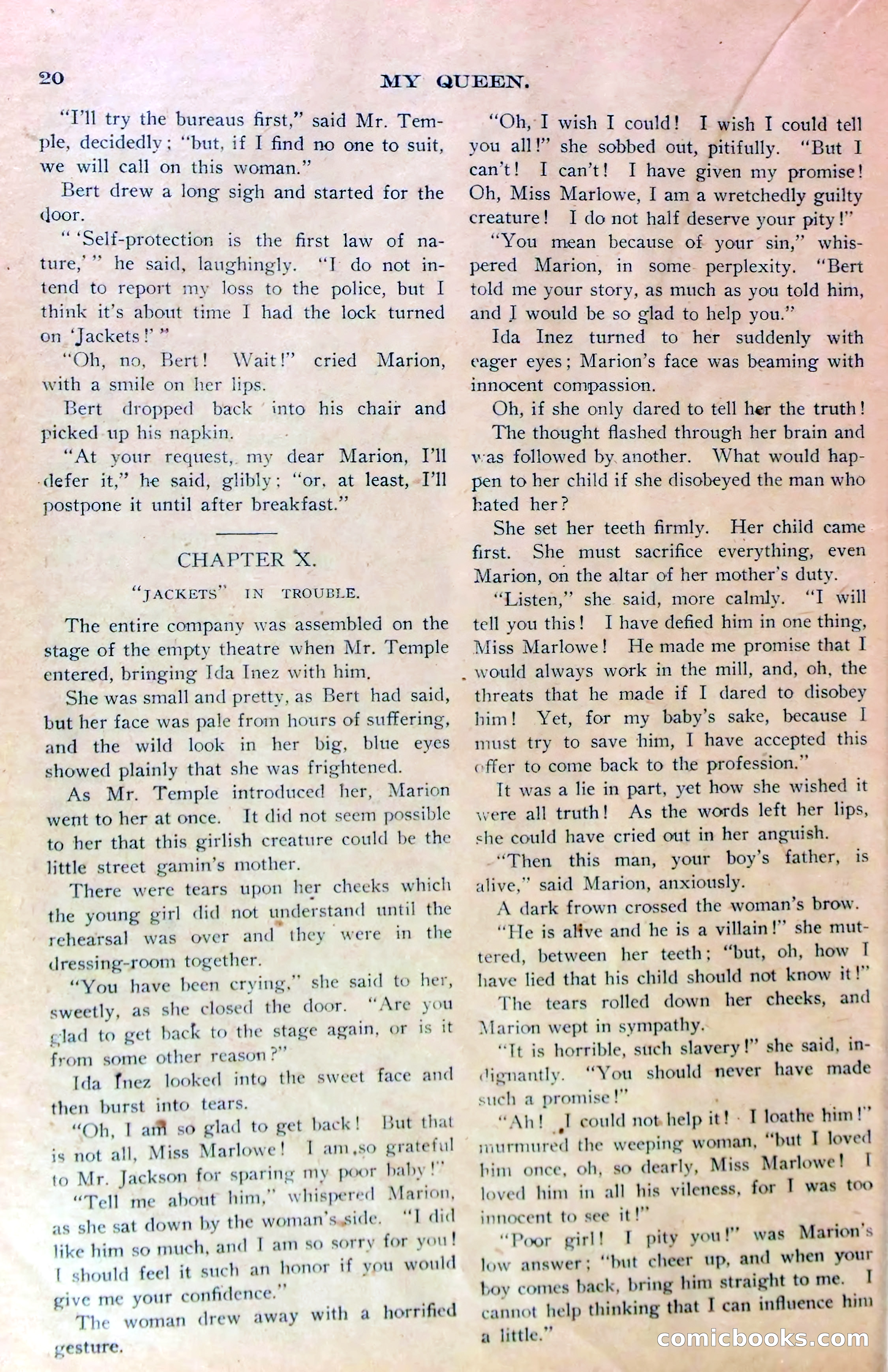 Marion Marlowe in St. Paul, or, The Company's Mascot in a Double Deal — page 22 of 38