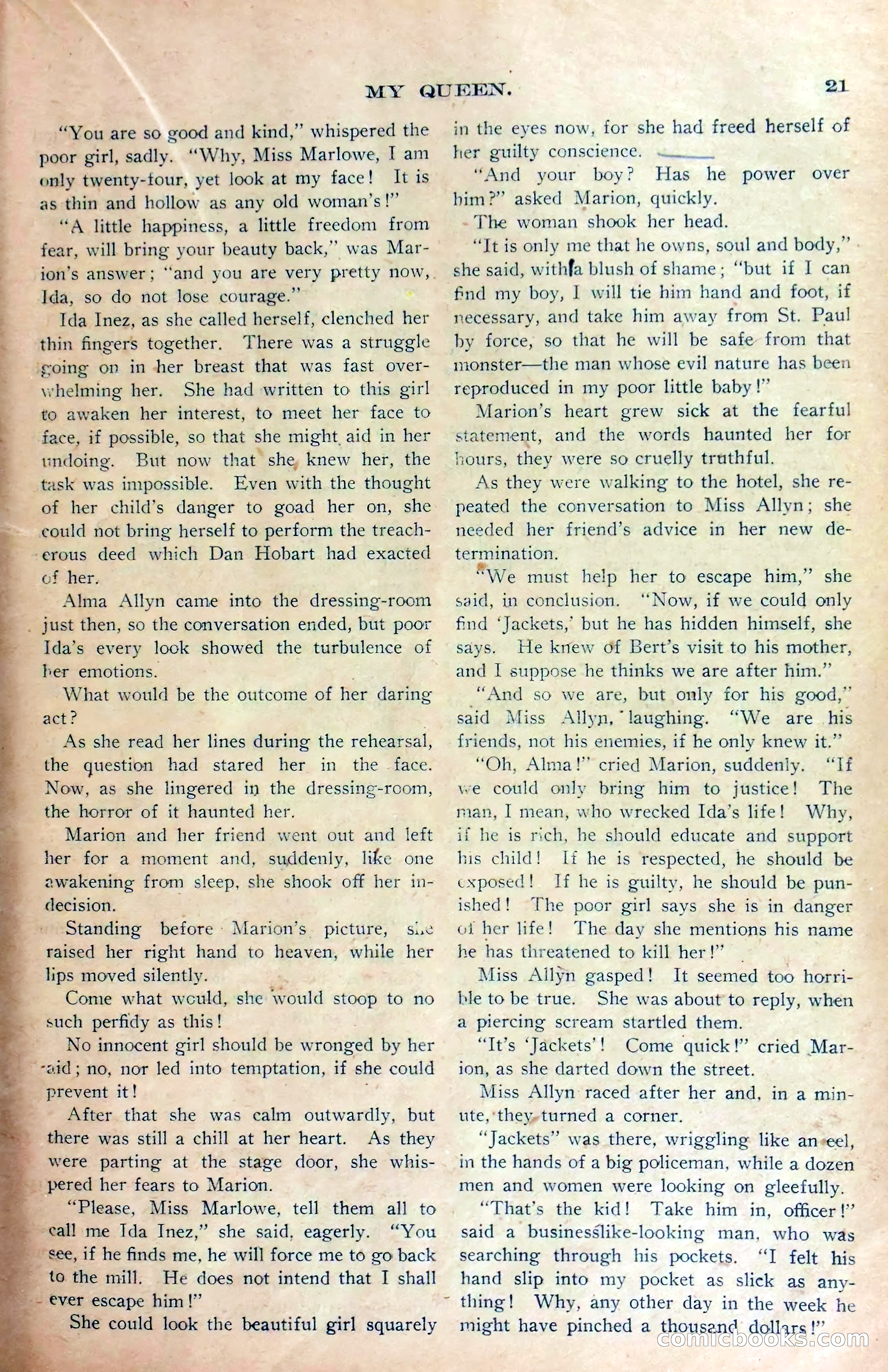 Marion Marlowe in St. Paul, or, The Company's Mascot in a Double Deal — page 23 of 38
