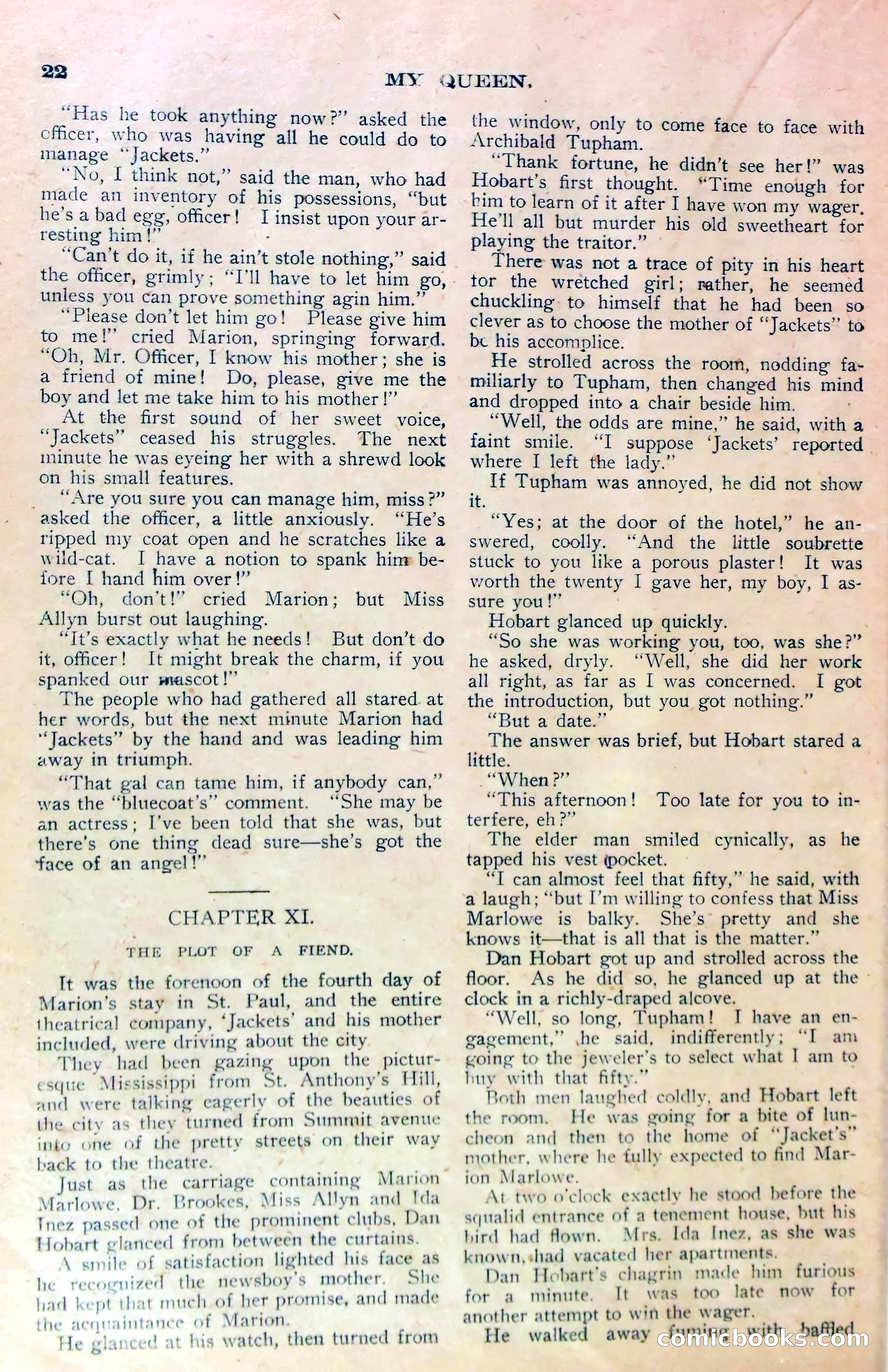 Marion Marlowe in St. Paul, or, The Company's Mascot in a Double Deal — page 24 of 38