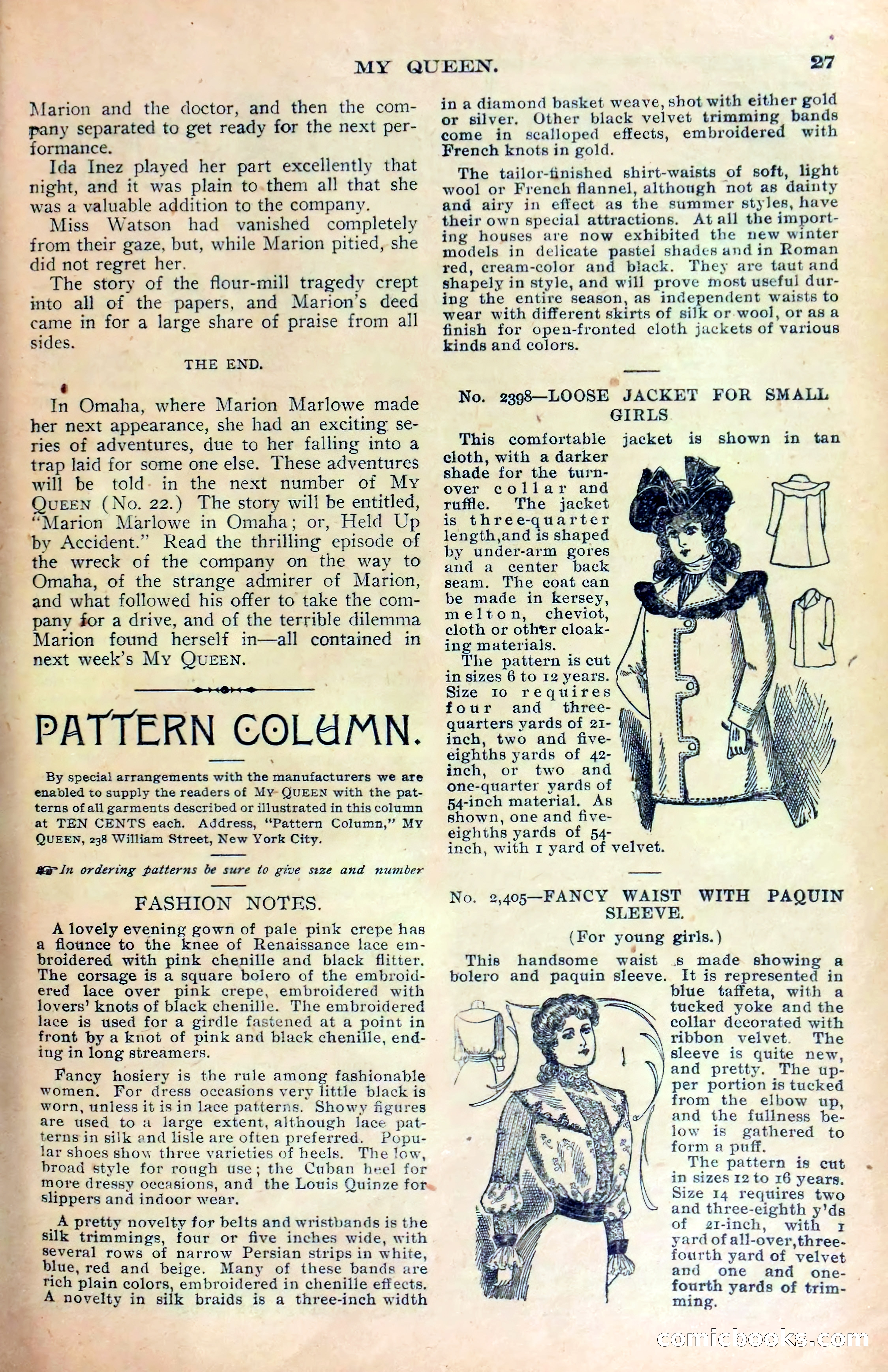 Marion Marlowe in St. Paul, or, The Company's Mascot in a Double Deal — page 29 of 38