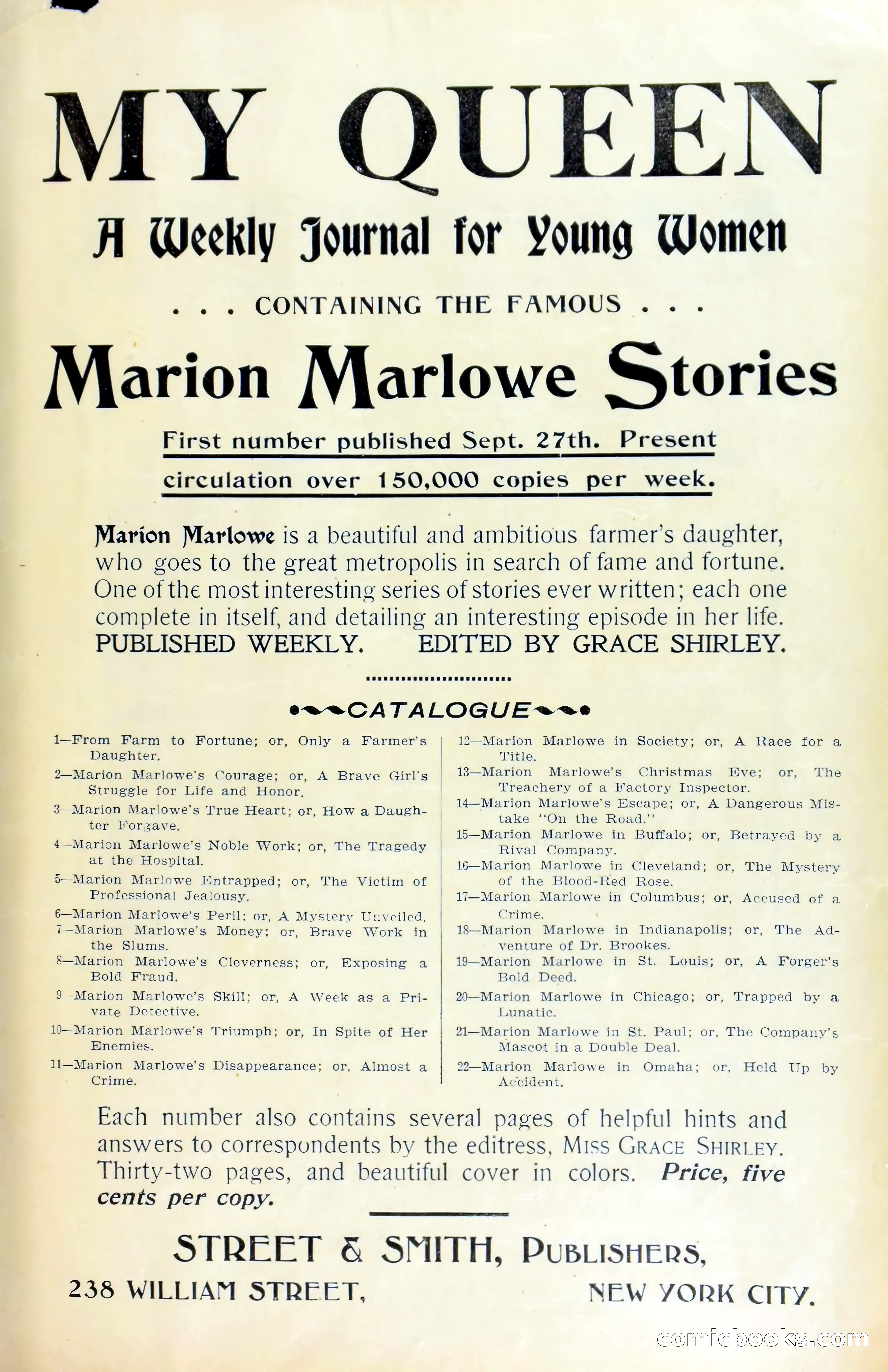 Marion Marlowe in St. Paul, or, The Company's Mascot in a Double Deal — page 35 of 38