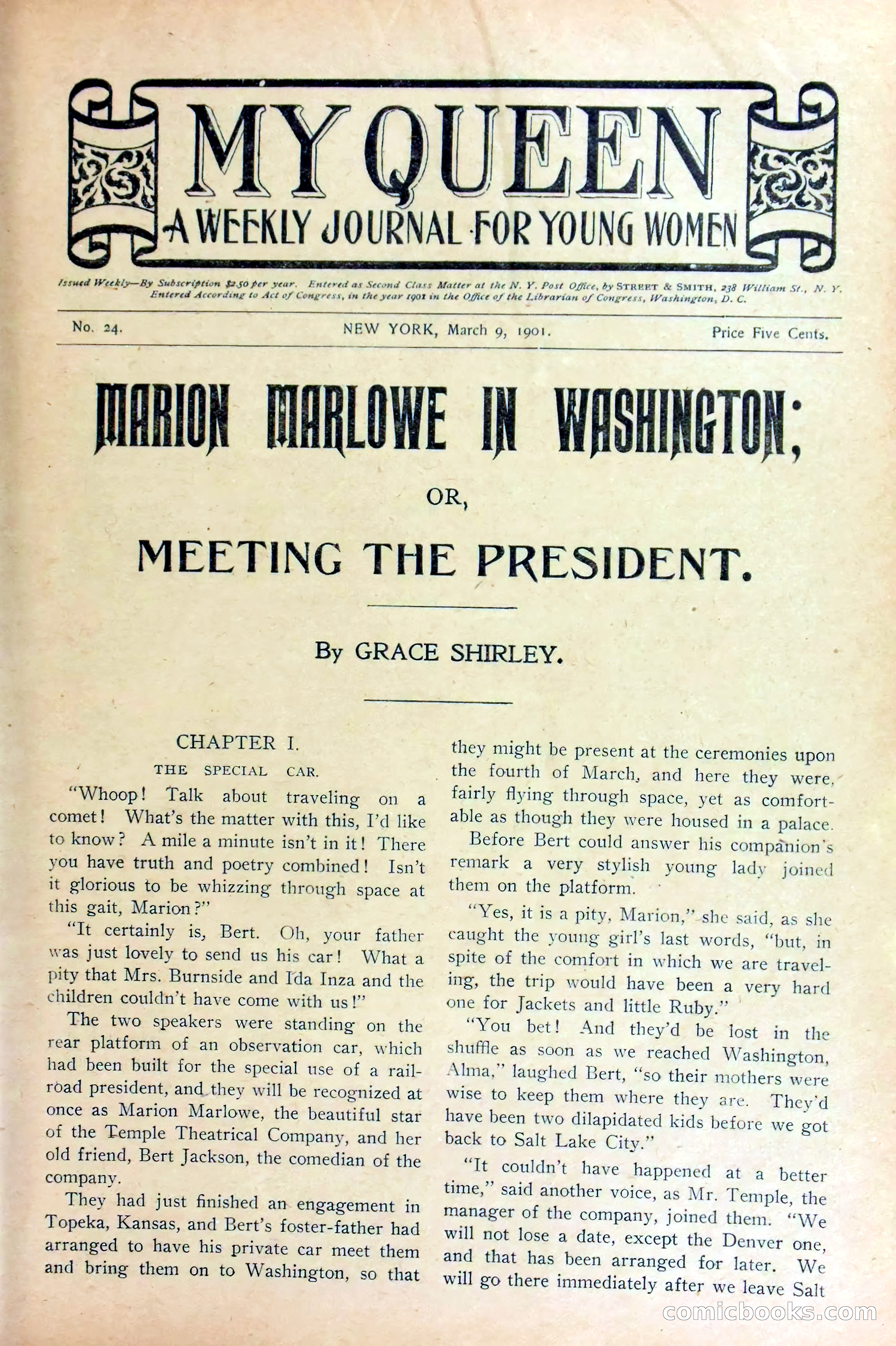 Marion Marlowe in Washington, or, Meeting the President — page 3 of 38