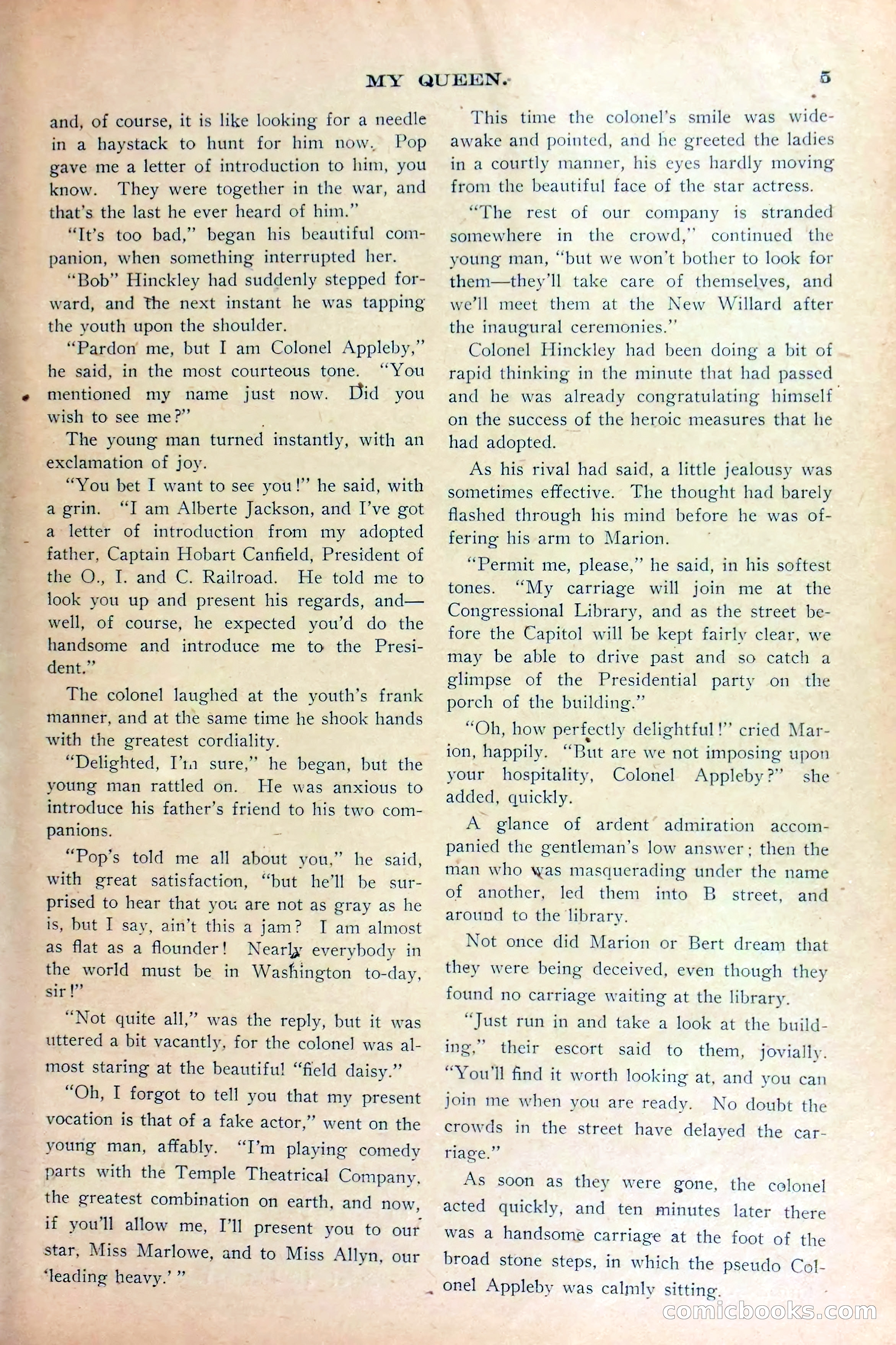 Marion Marlowe in Washington, or, Meeting the President — page 7 of 38