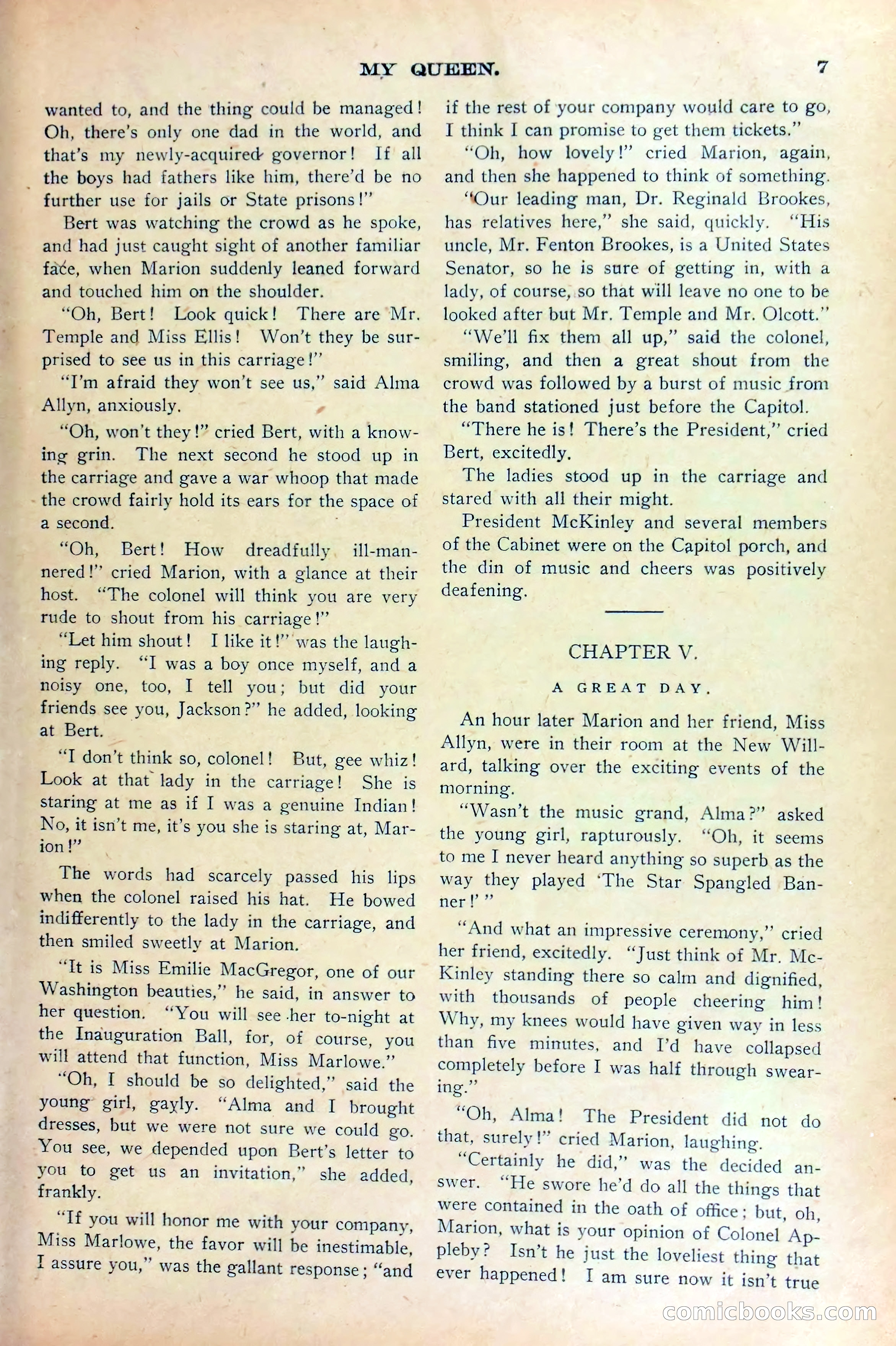 Marion Marlowe in Washington, or, Meeting the President — page 9 of 38