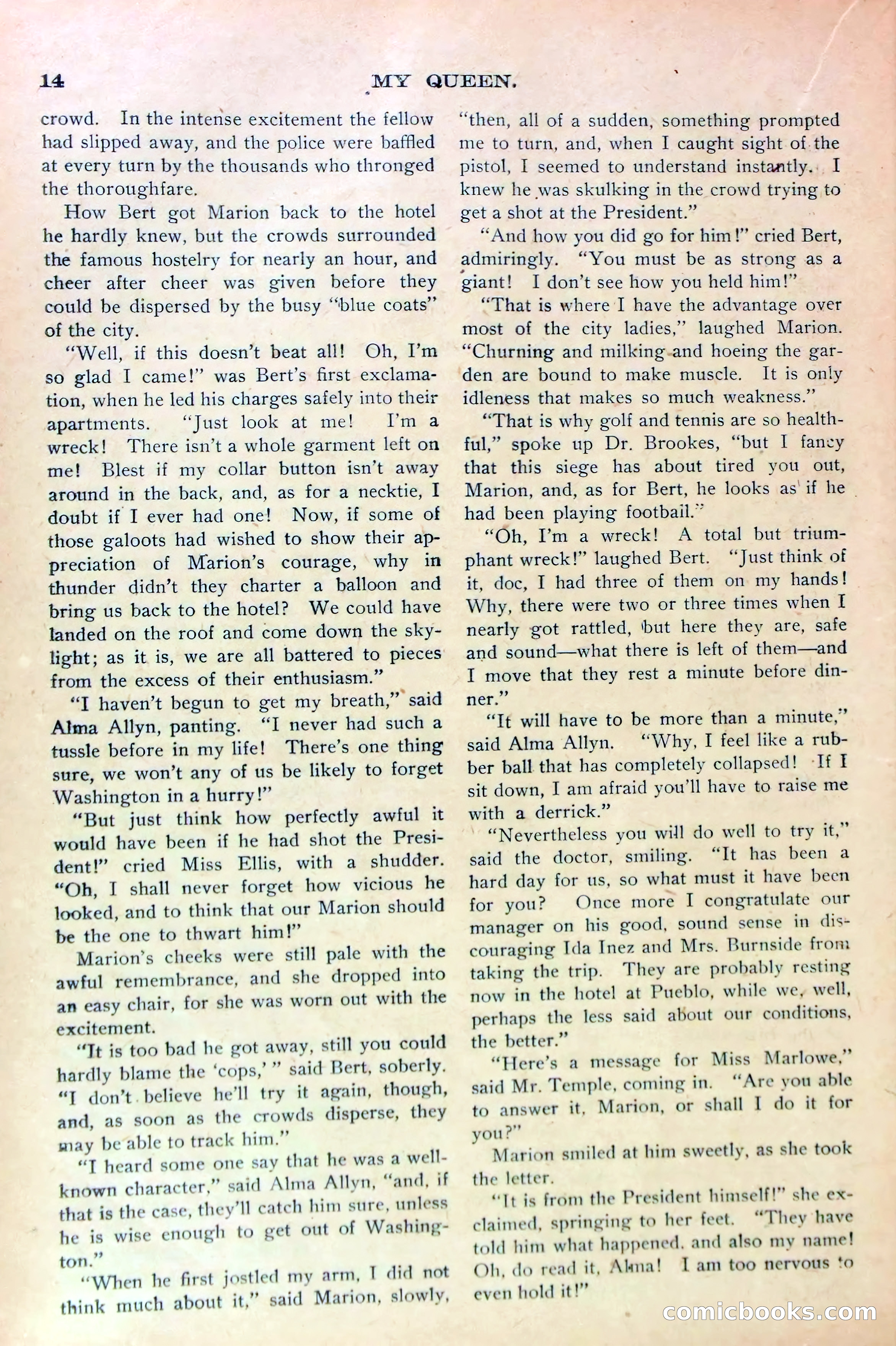 Marion Marlowe in Washington, or, Meeting the President — page 16 of 38
