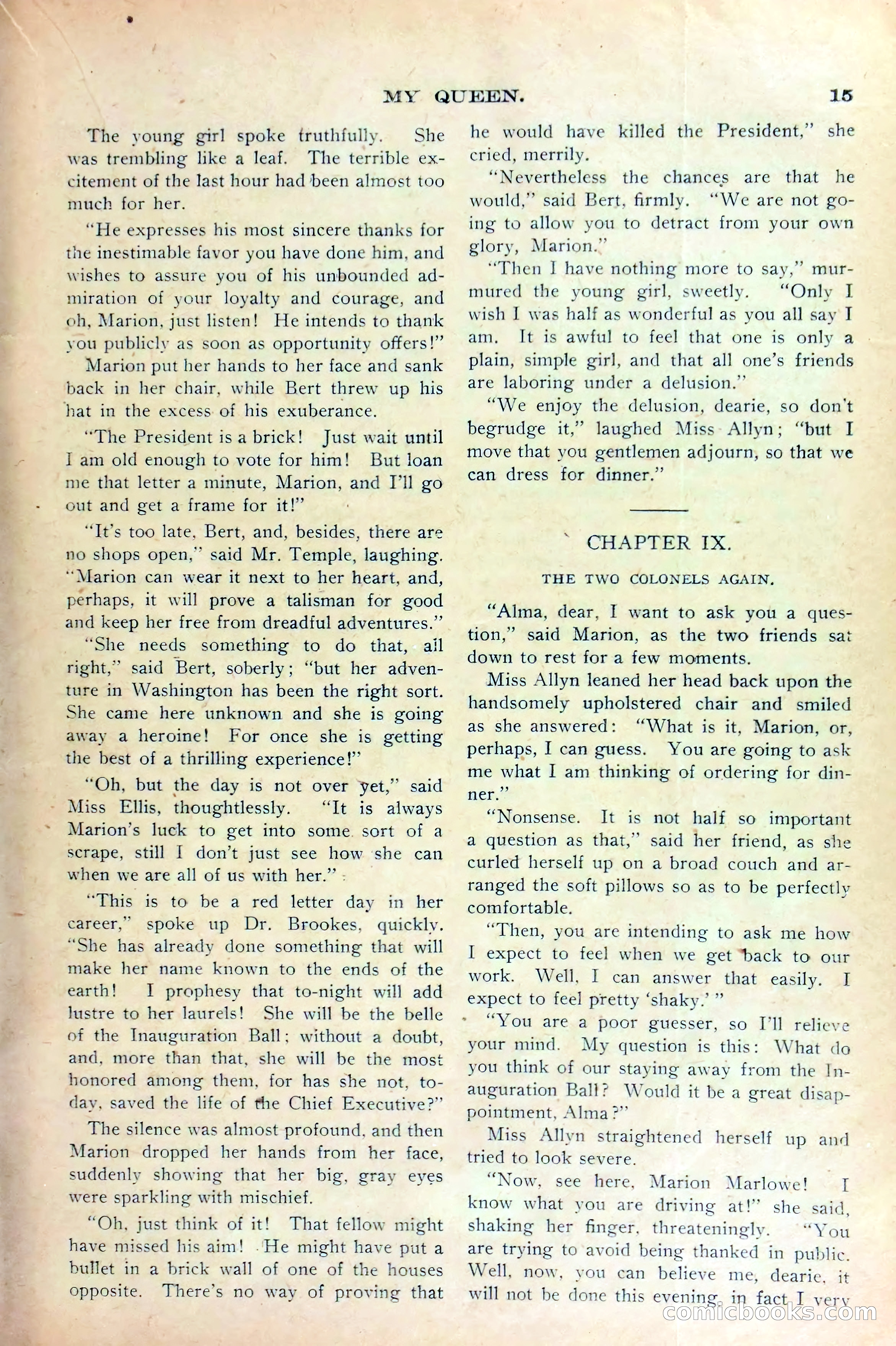 Marion Marlowe in Washington, or, Meeting the President — page 17 of 38