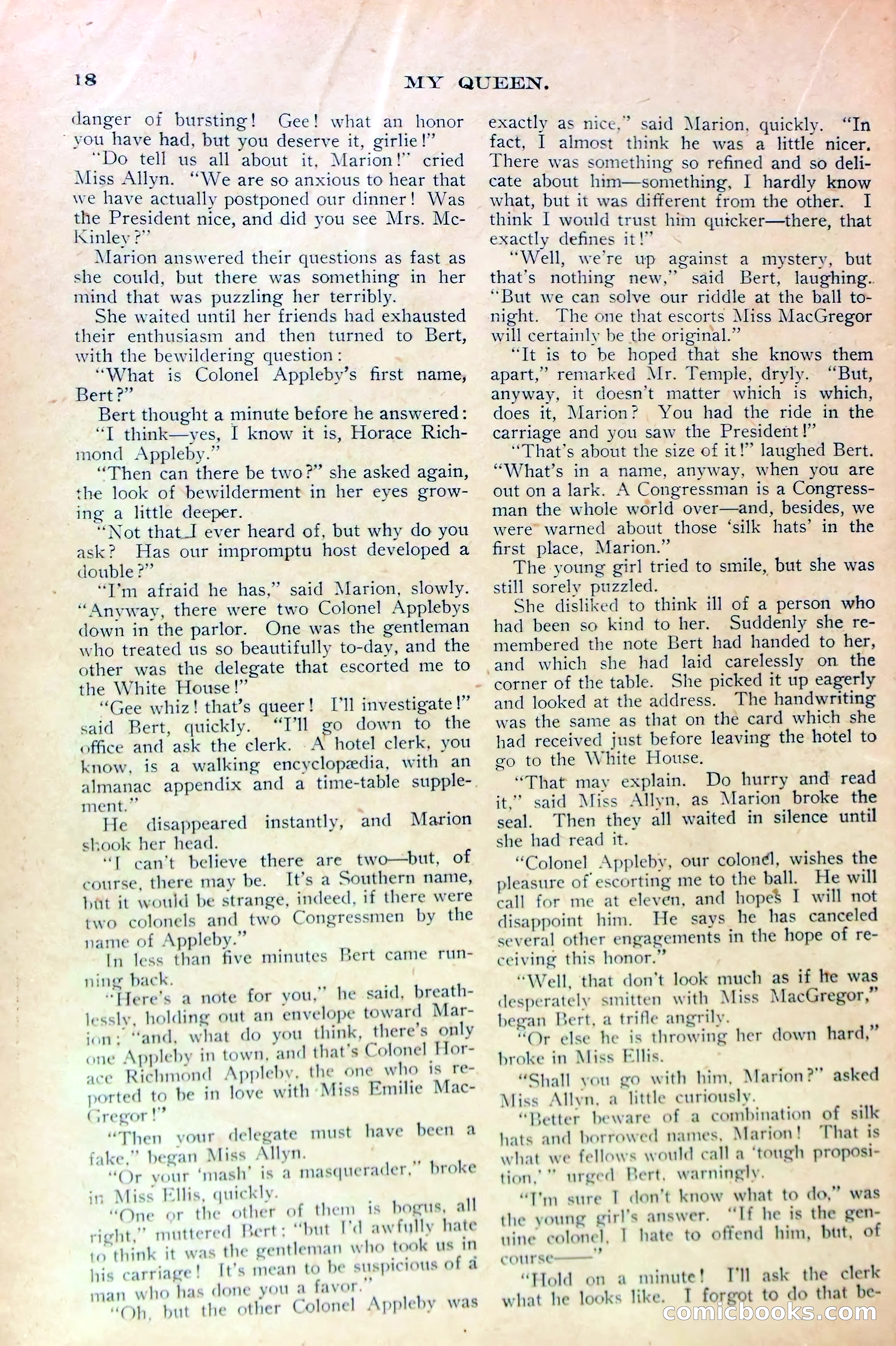 Marion Marlowe in Washington, or, Meeting the President — page 20 of 38