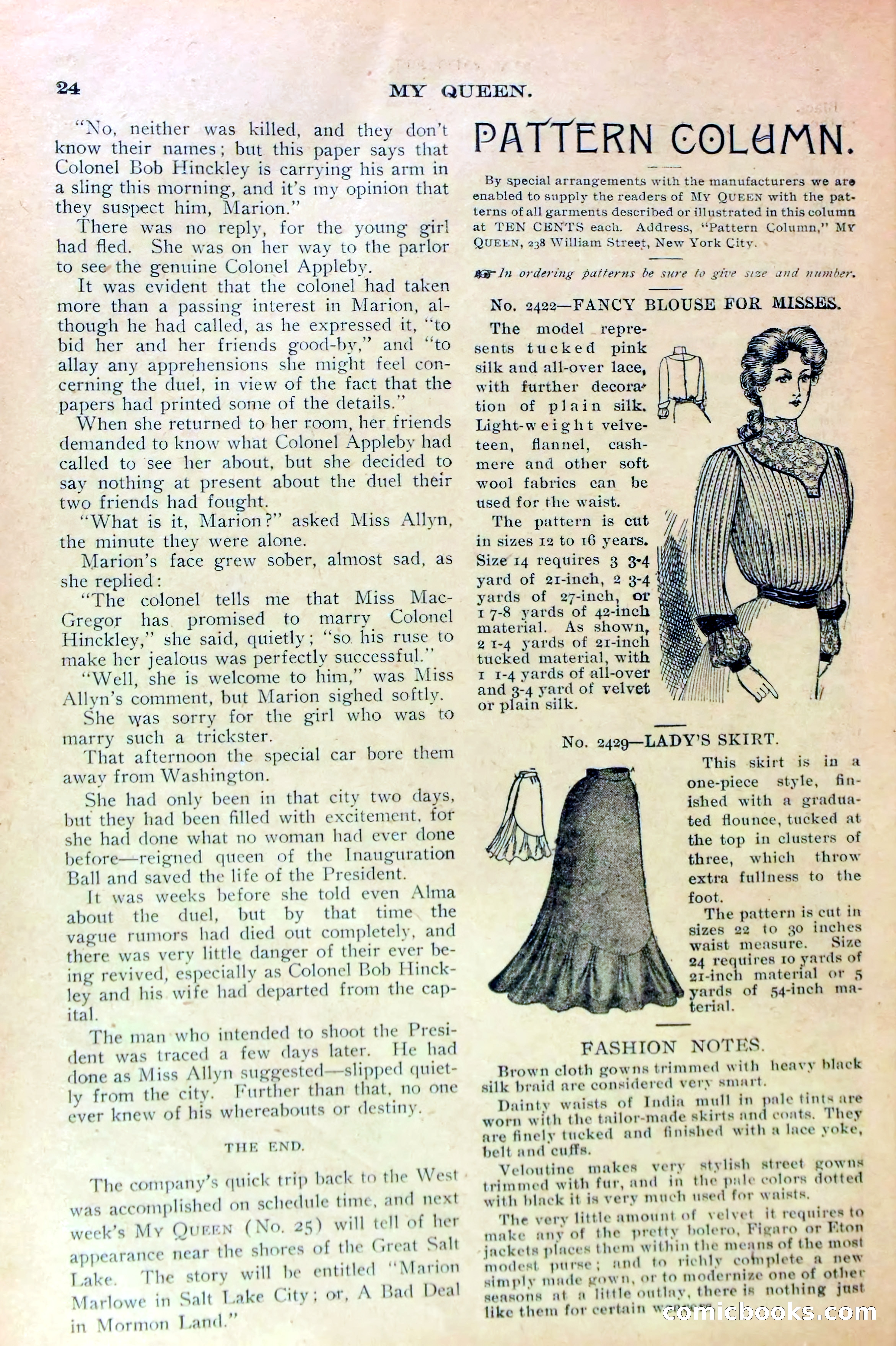 Marion Marlowe in Washington, or, Meeting the President — page 26 of 38